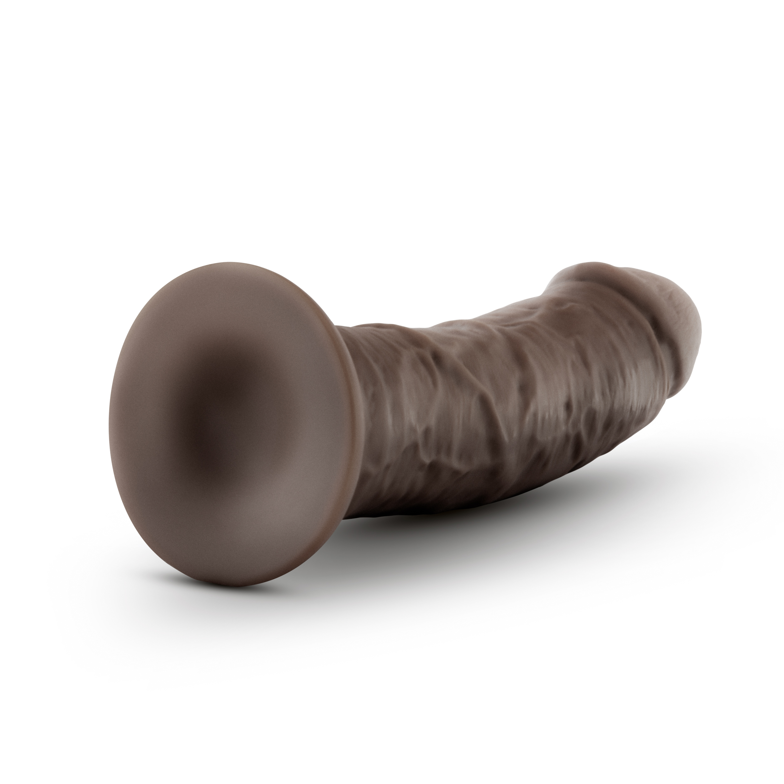 au naturel  inch dildo with suction cup  chocolate 