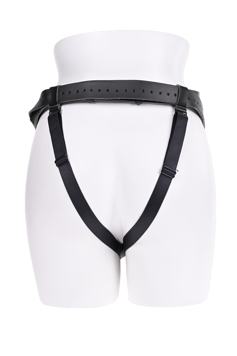 aurora high waisted strap on black 