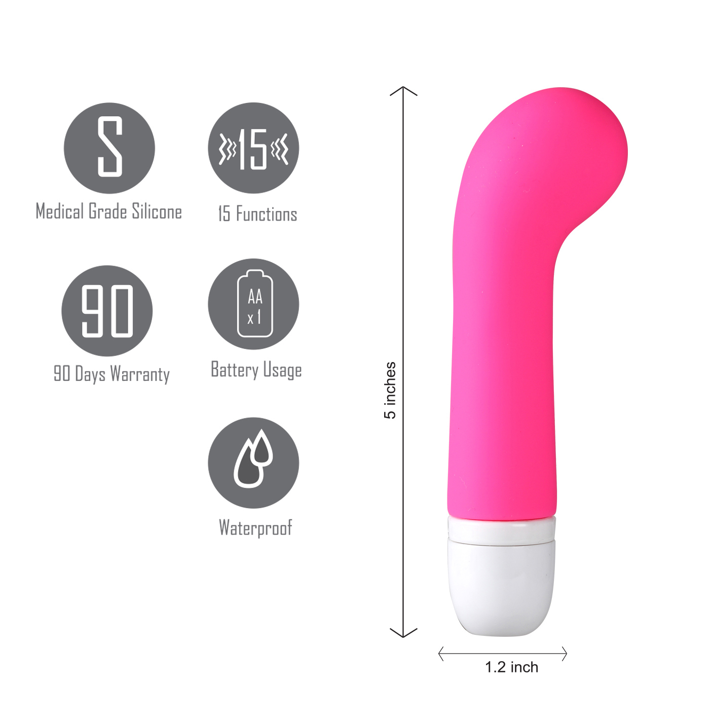 ava silicone mini g spot vibe pink 