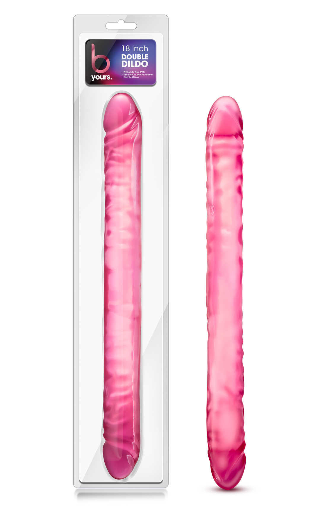 b yours  inch double dildo pink 