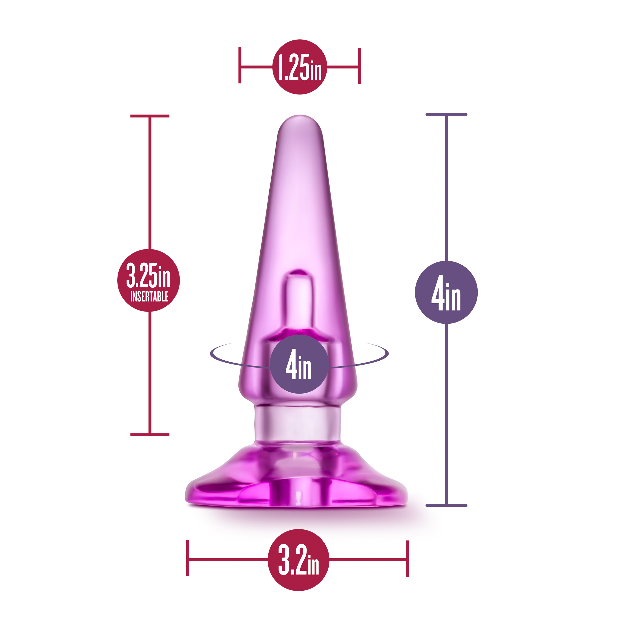 b yours basic anal plug pink 