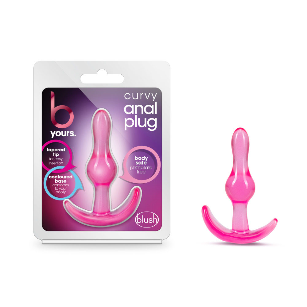 b yours curvy anal plug pink 