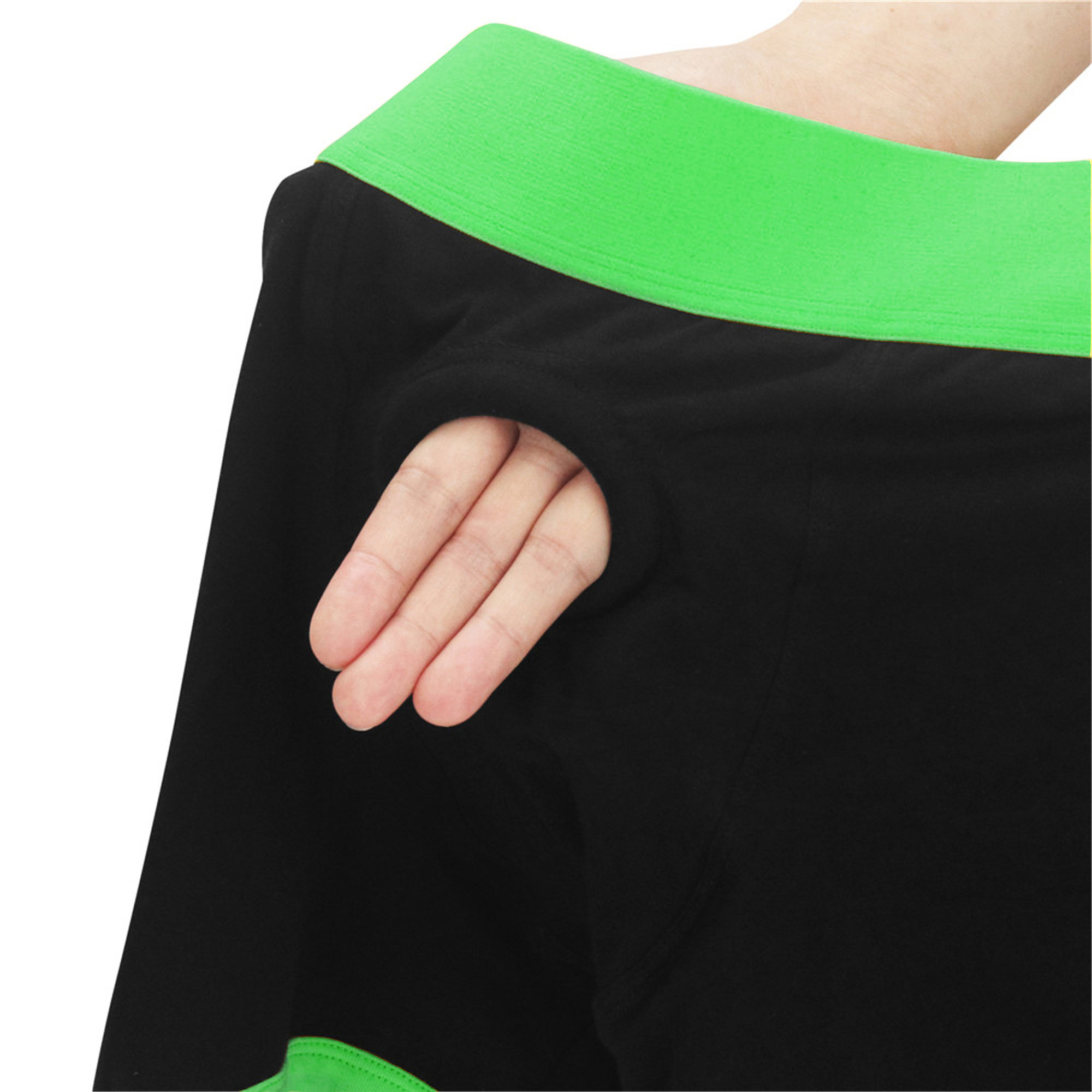 Strap on Black green Boxers Xs s