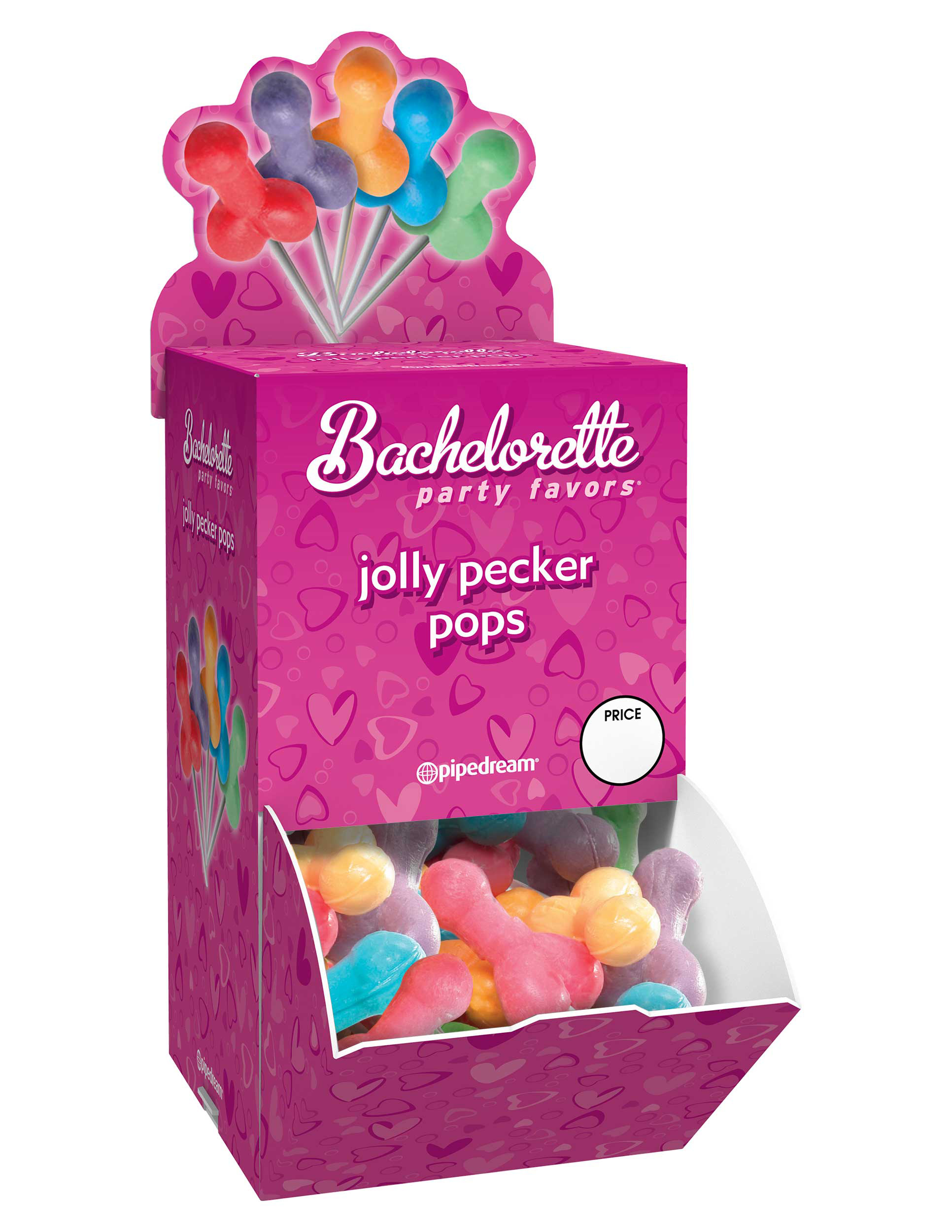 bachelorette party favors jolly pecker pops  piece display box 