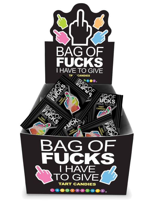 bag of fucks i have to give display of  count 