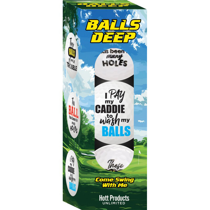 balls deep funny slogan golf balls assorted slogan pk 
