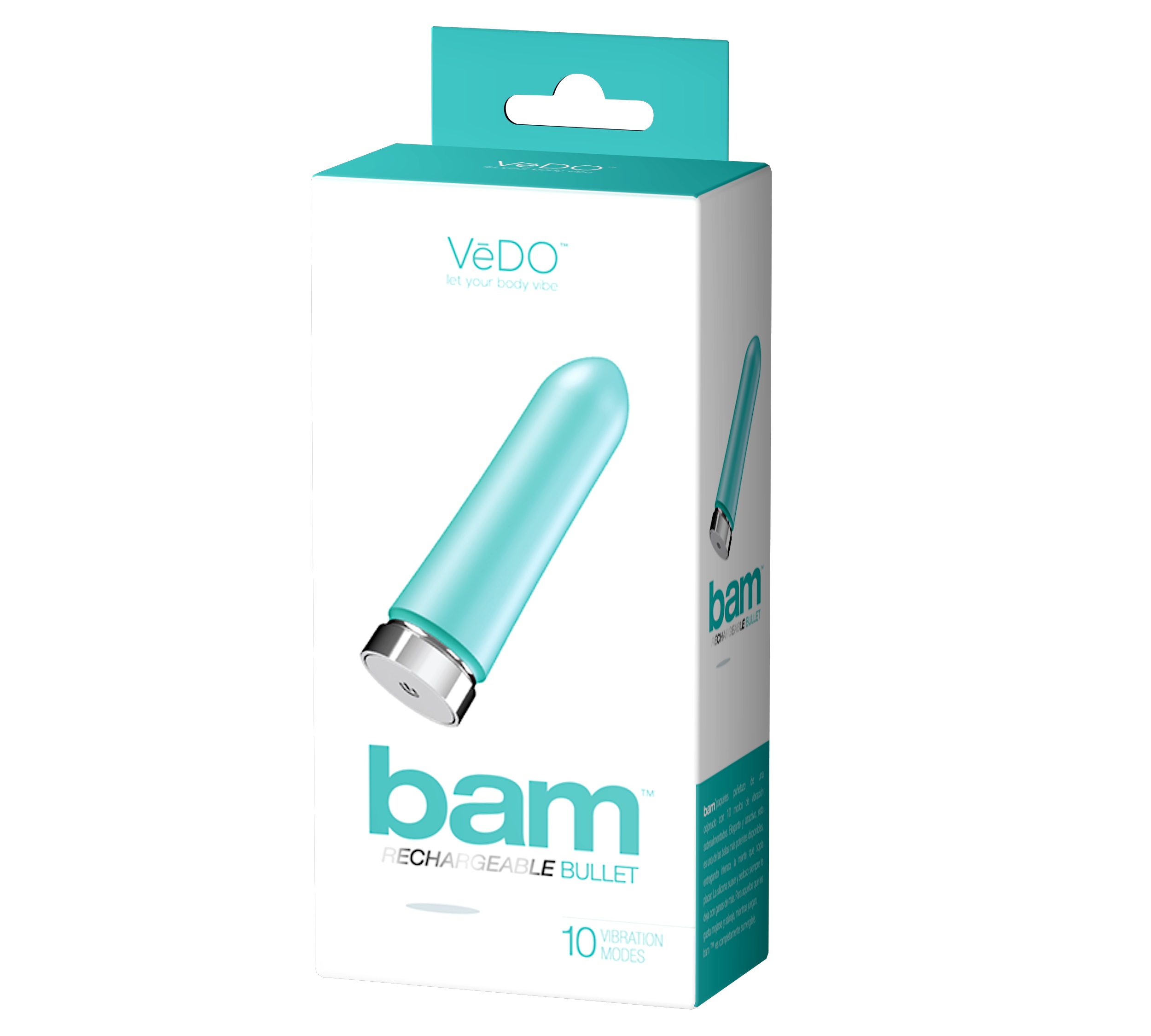 bam rechargeable bullet tease me turquoise 