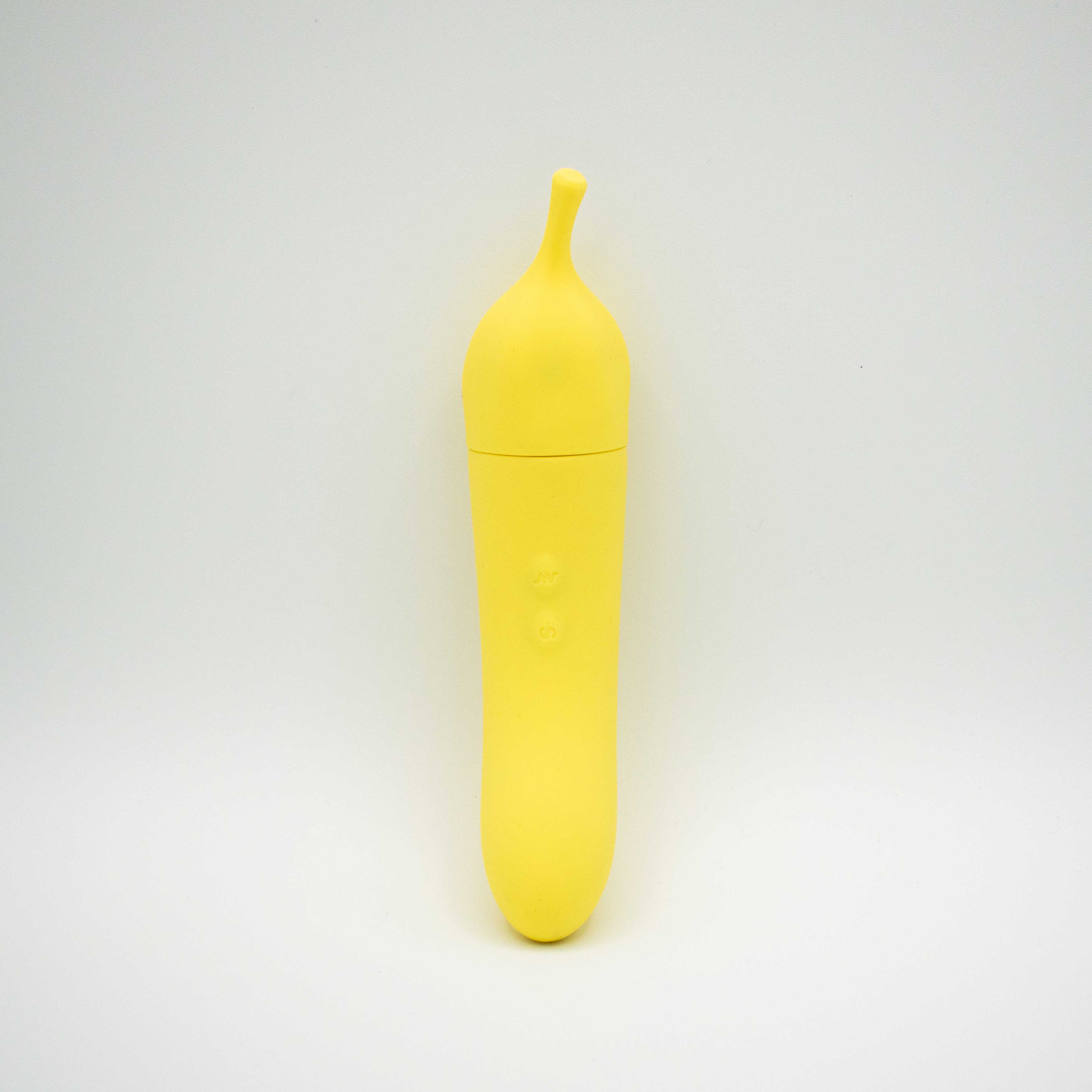 banana cream air pulse and g spot vibrator  yellow 