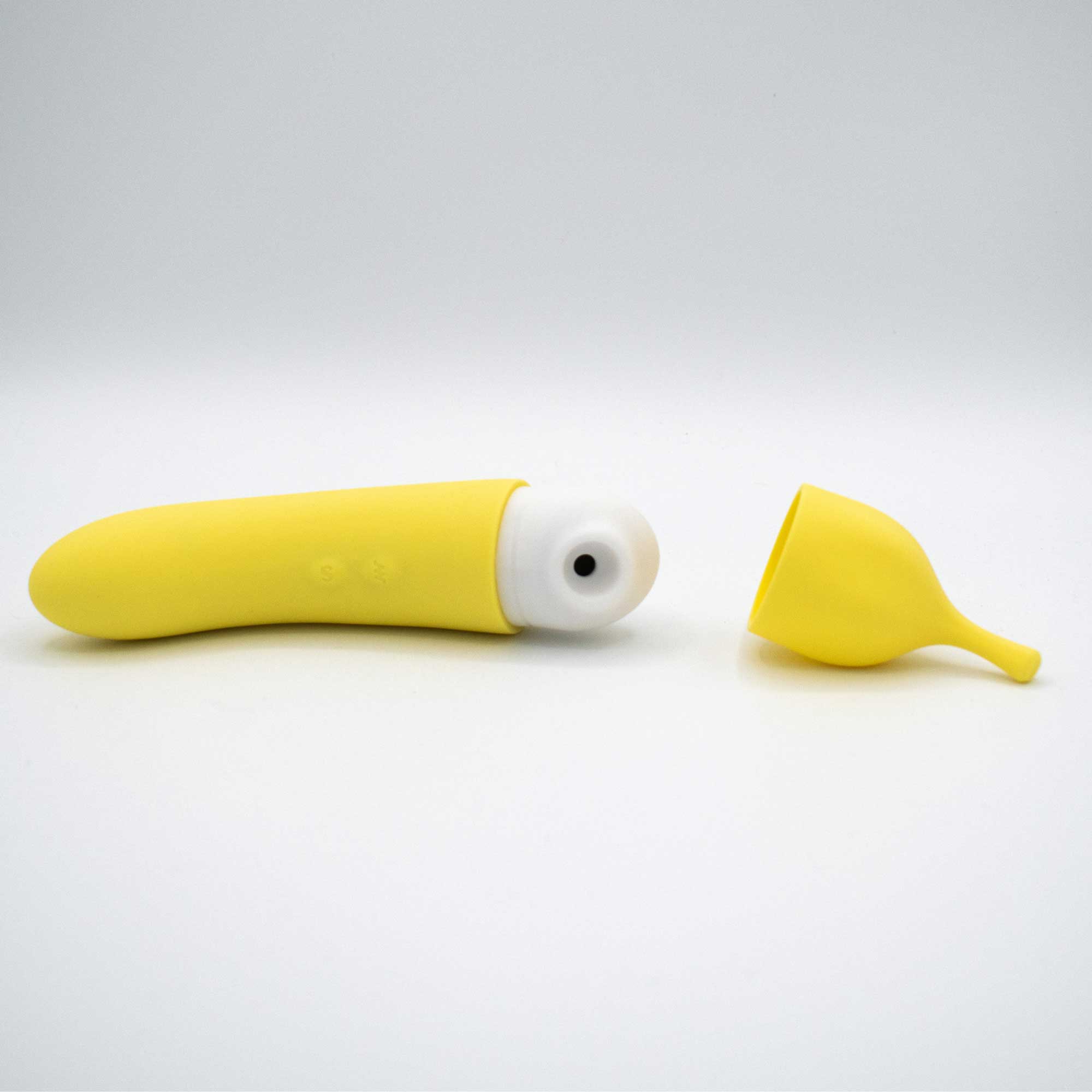 banana cream air pulse and g spot vibrator  yellow 