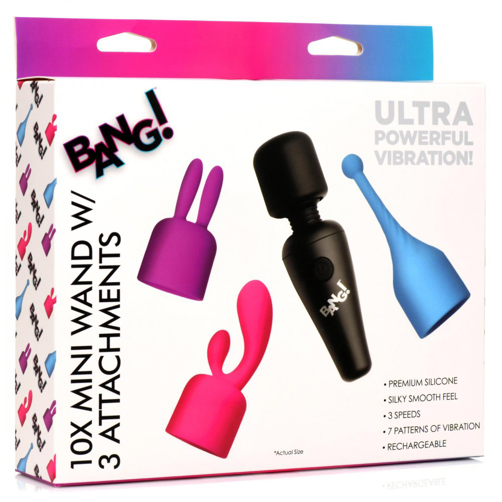 bang x mini wand with  attachments 