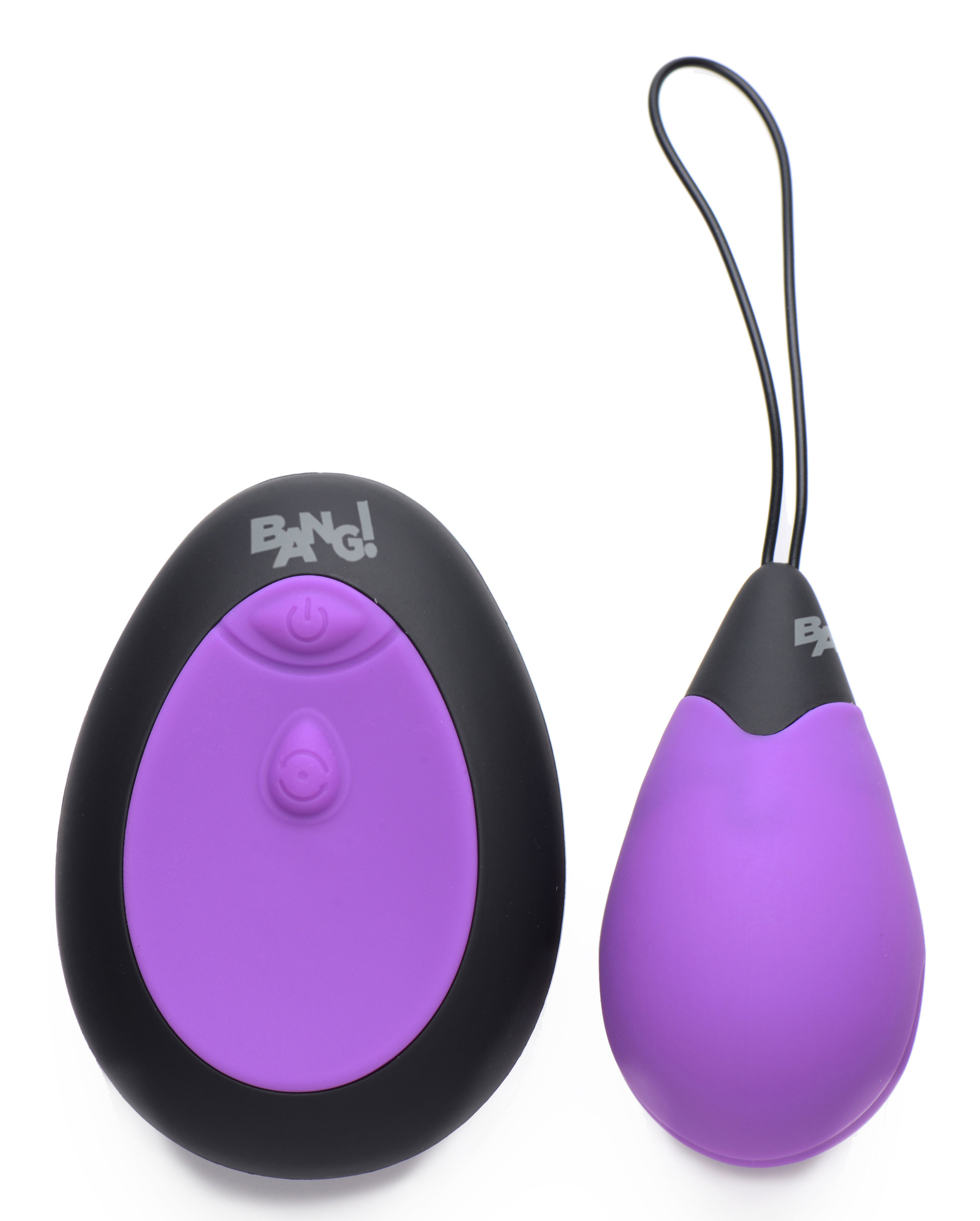 bang x silicone vibrating egg purple 