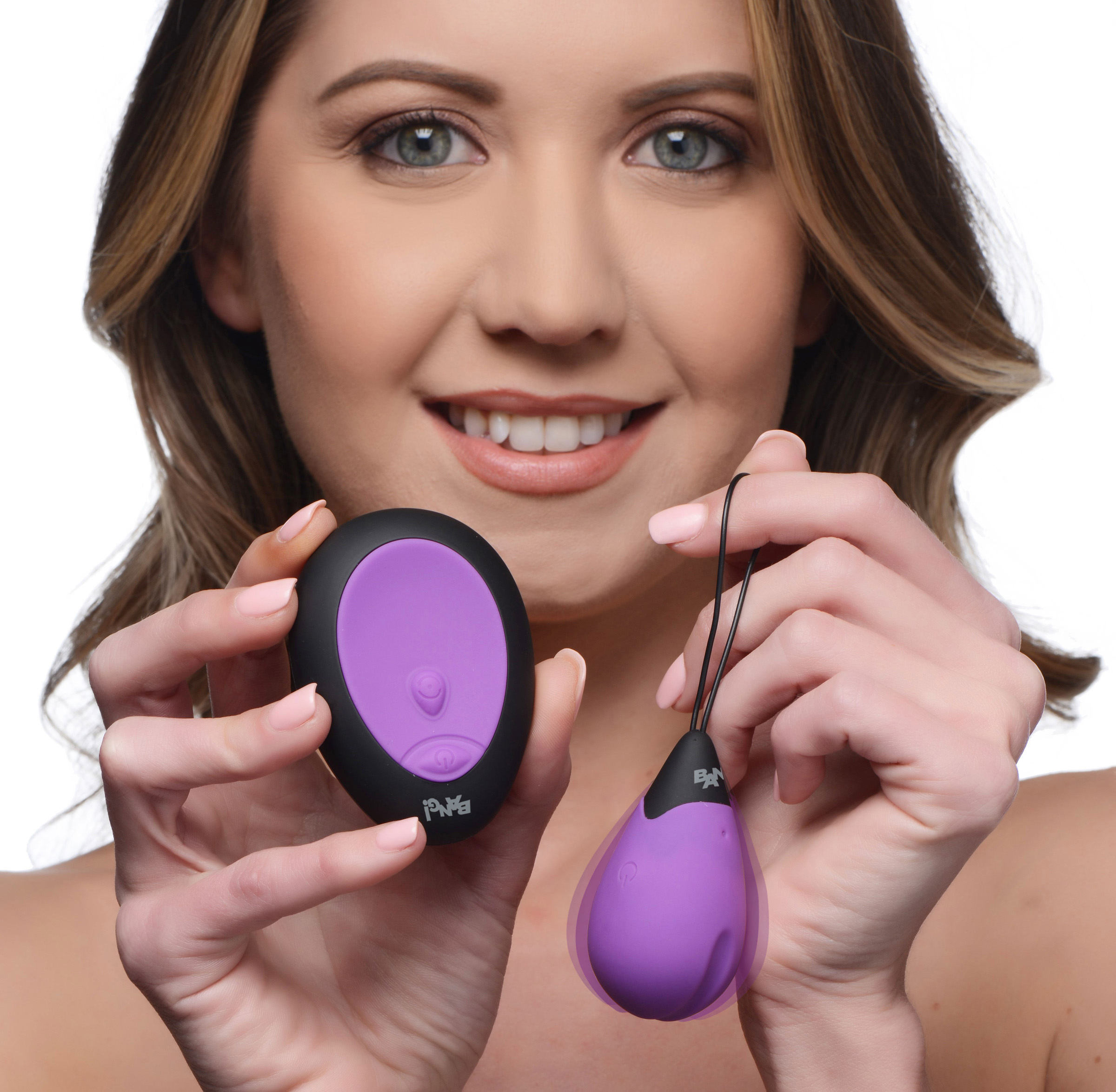 bang x silicone vibrating egg purple 