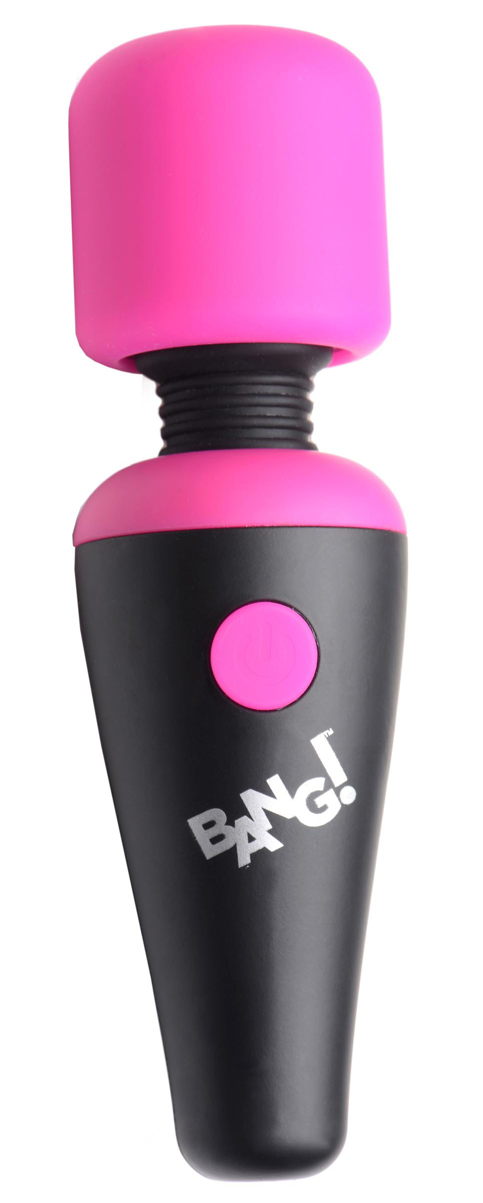 bang x vibrating mini silicone wand pink 