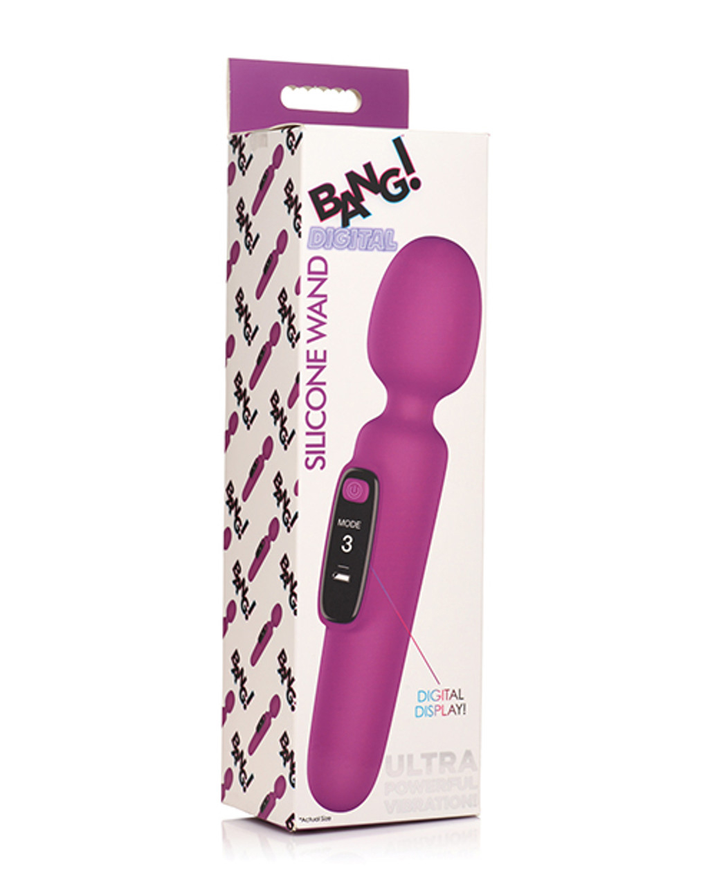 bang digital silicone wand purple 