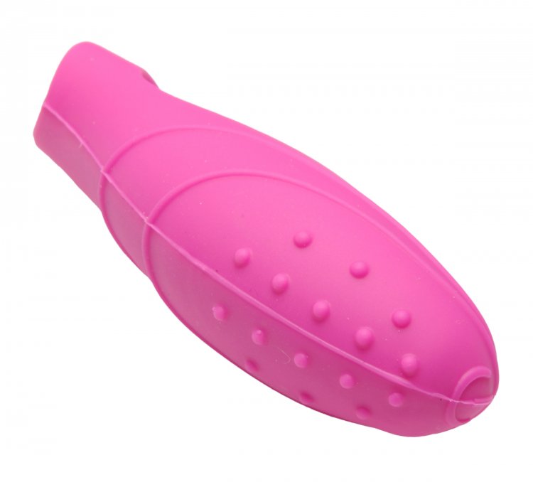 bang her silicone g spot finger vibe pink 