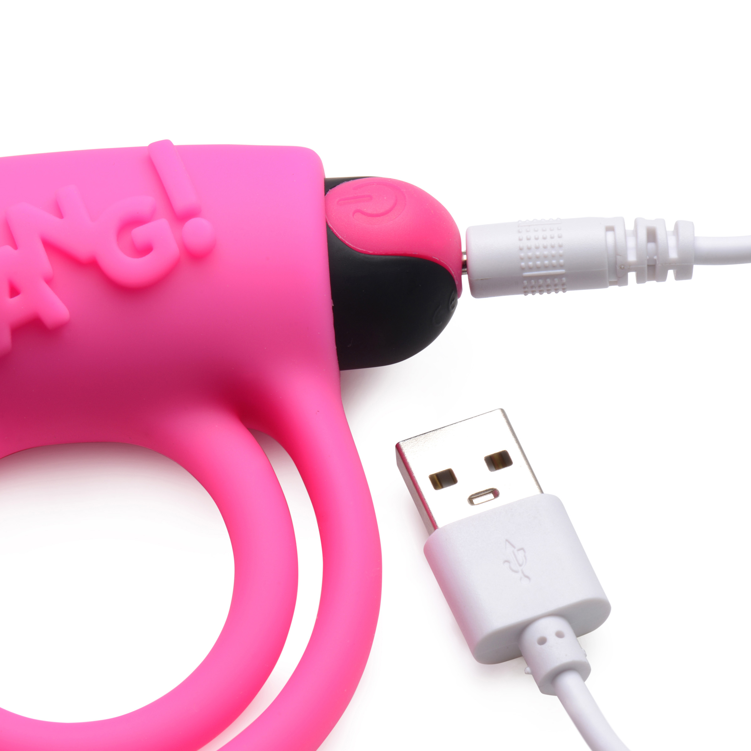 bang silicone cock ring and bullet with remote control pink 