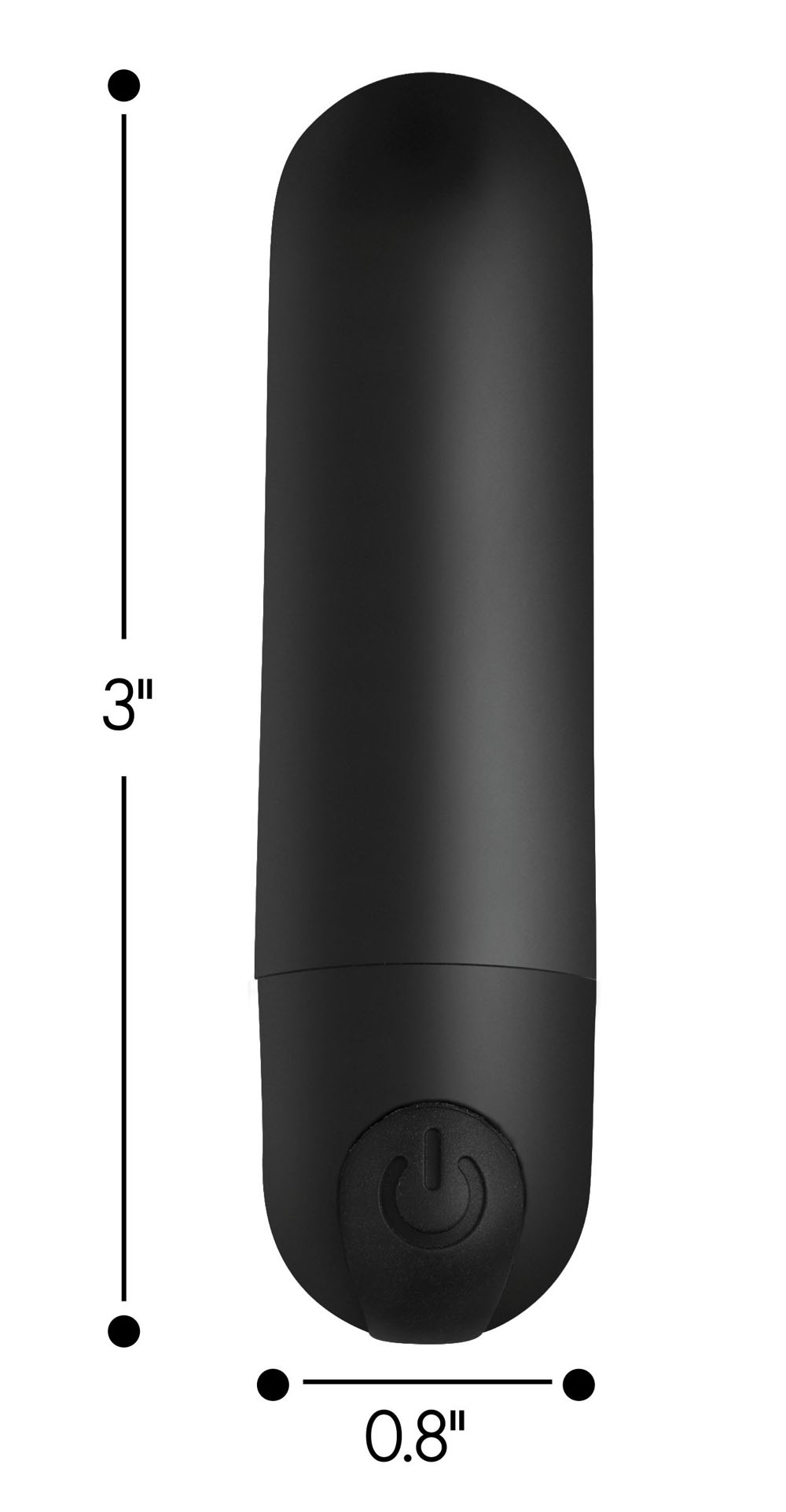 bang vibrating bullet with remote control black 