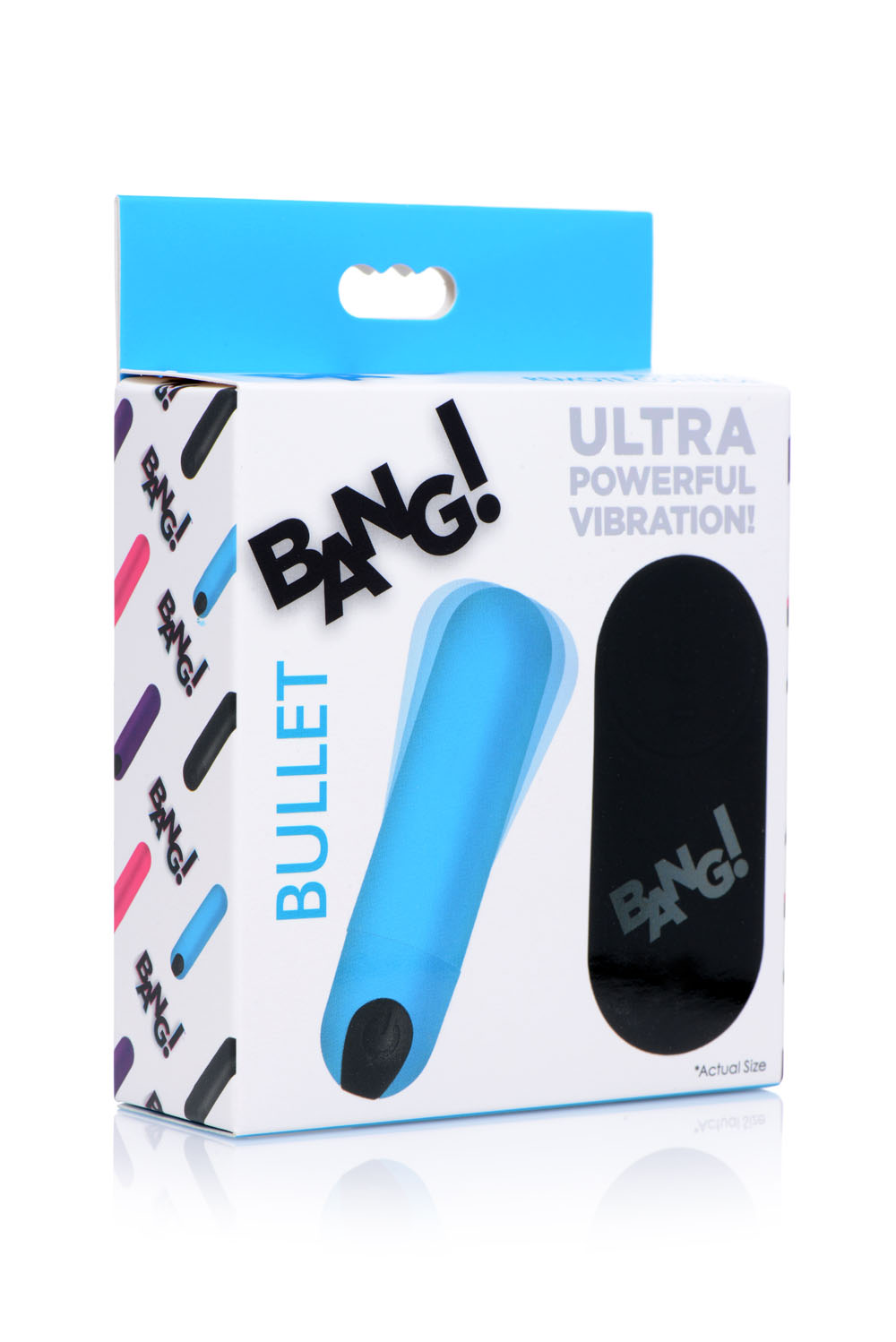 bang vibrating bullet with remote control blue 