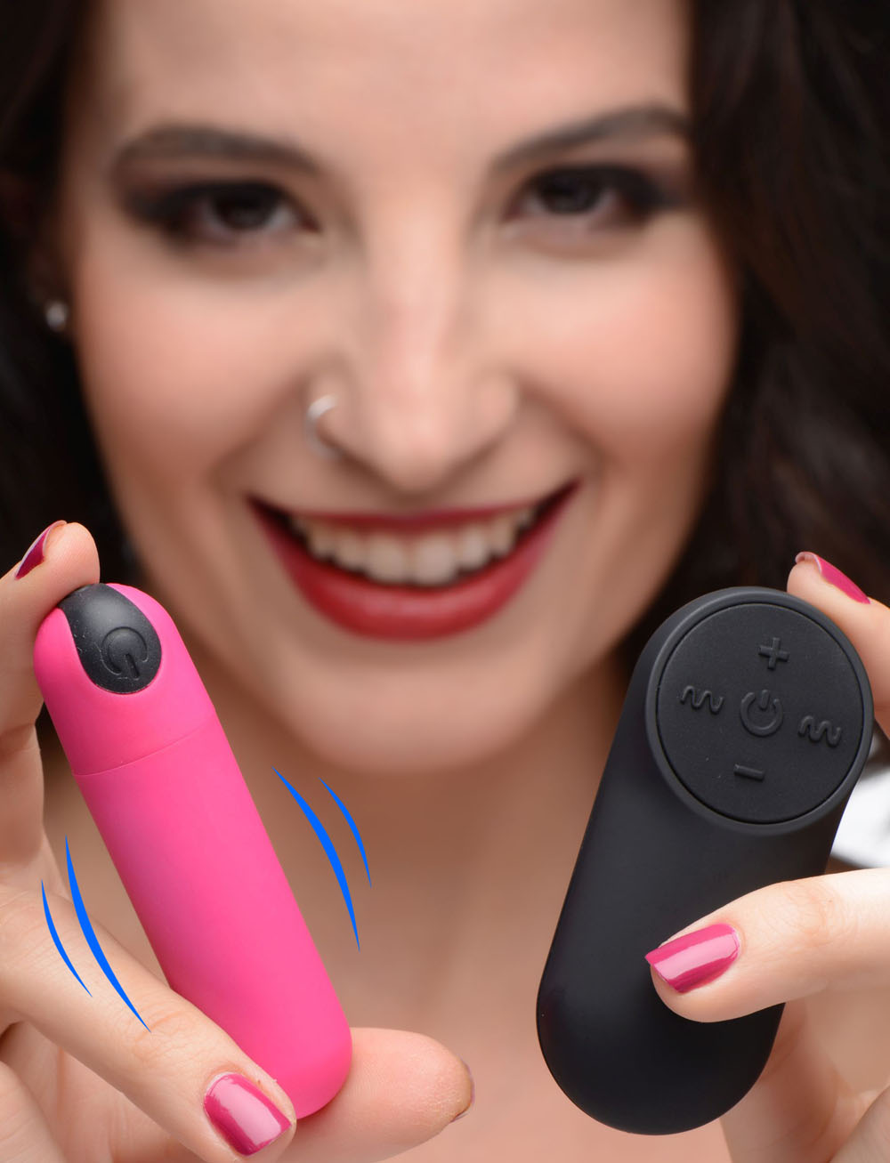 bang vibrating bullet with remote control pink 