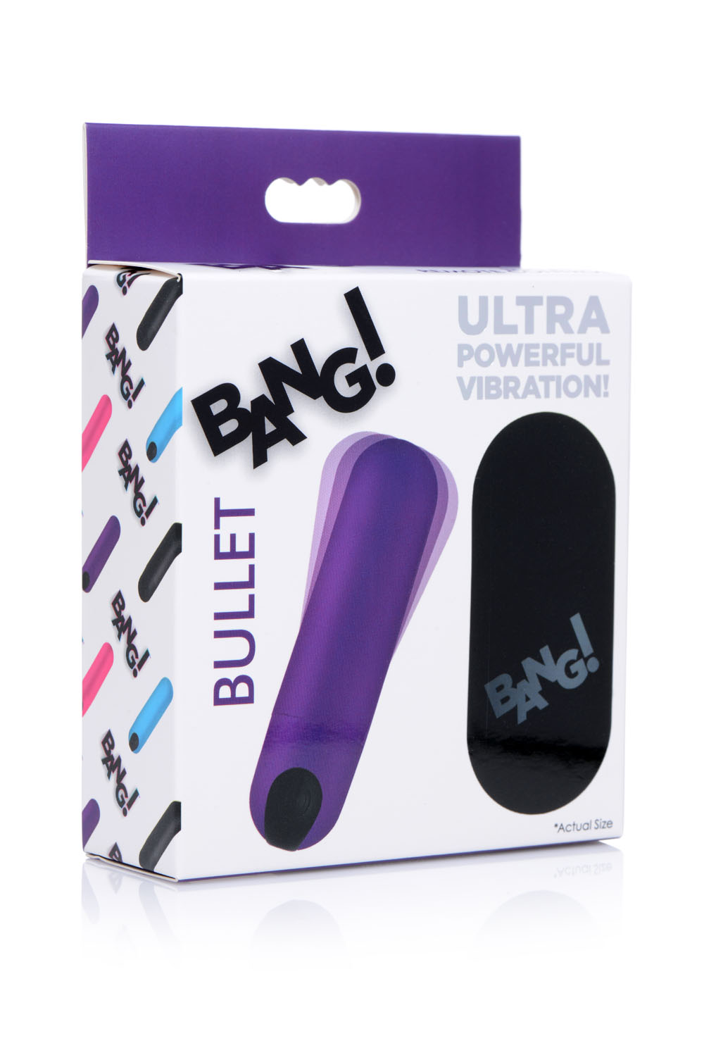 bang vibrating bullet with remote control purple 