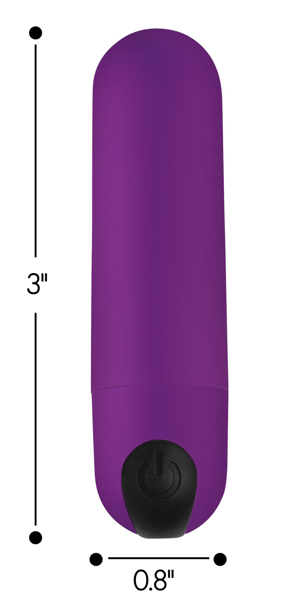 bang vibrating bullet with remote control purple 