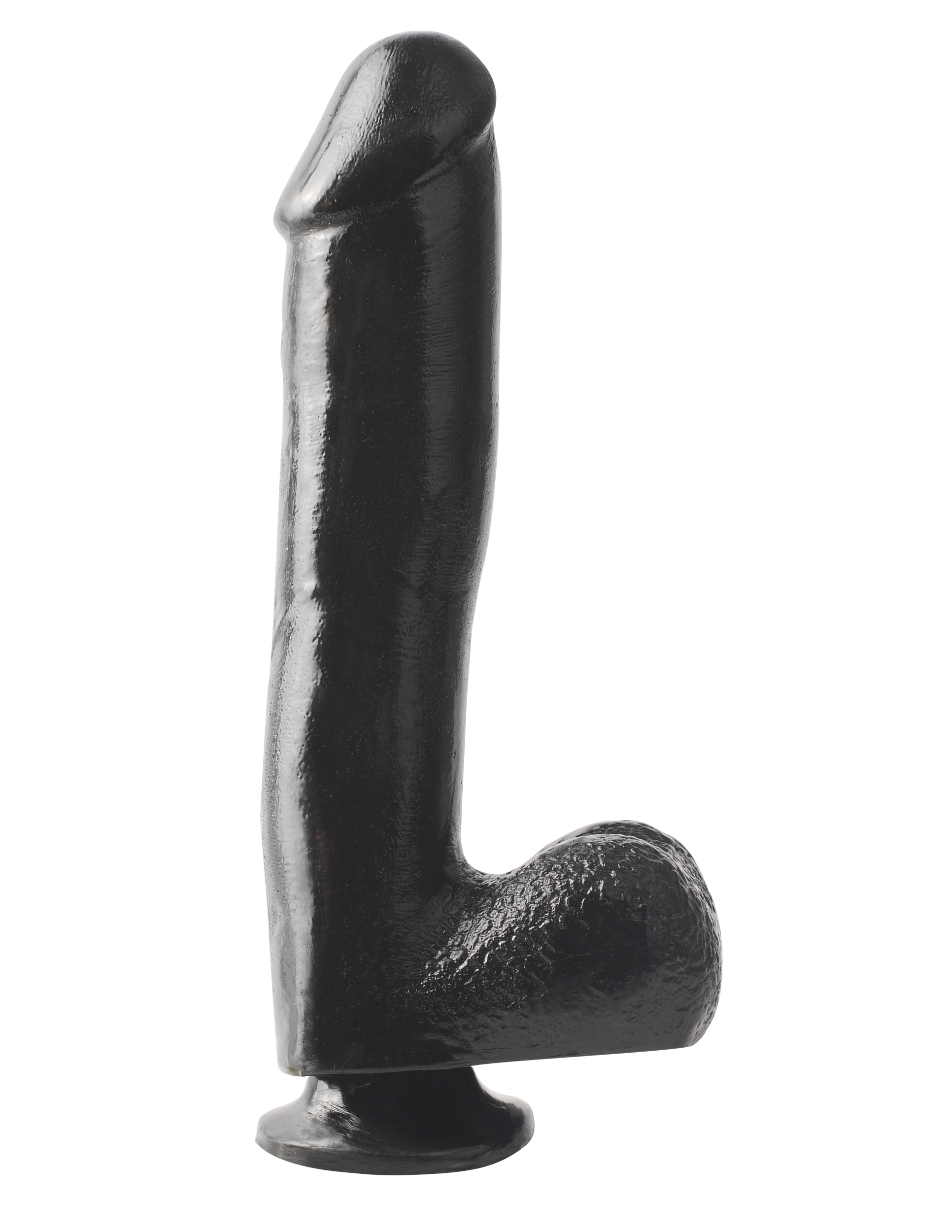 basix rubber works  inch dong with suction cup black 
