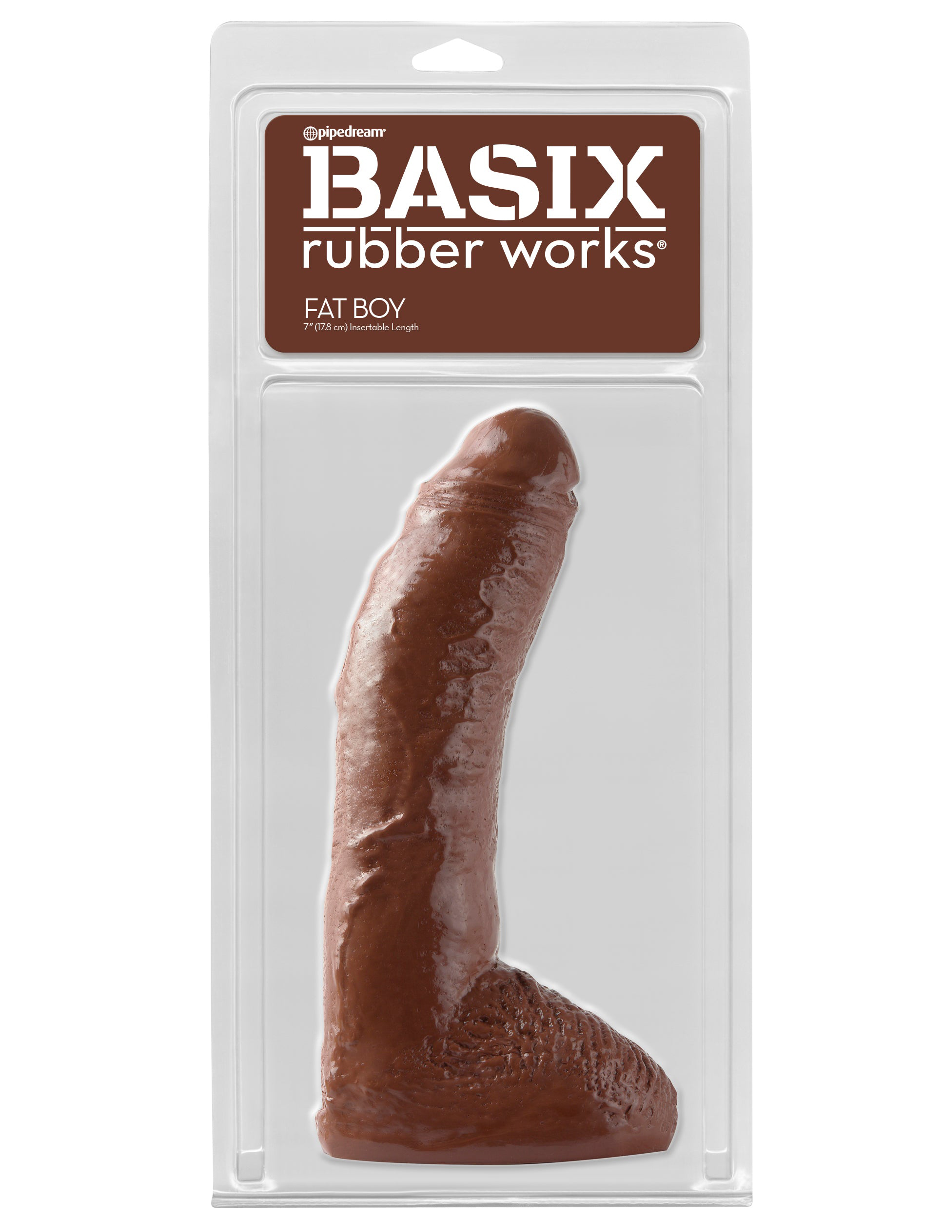 basix rubber works  inch fat boy brown 