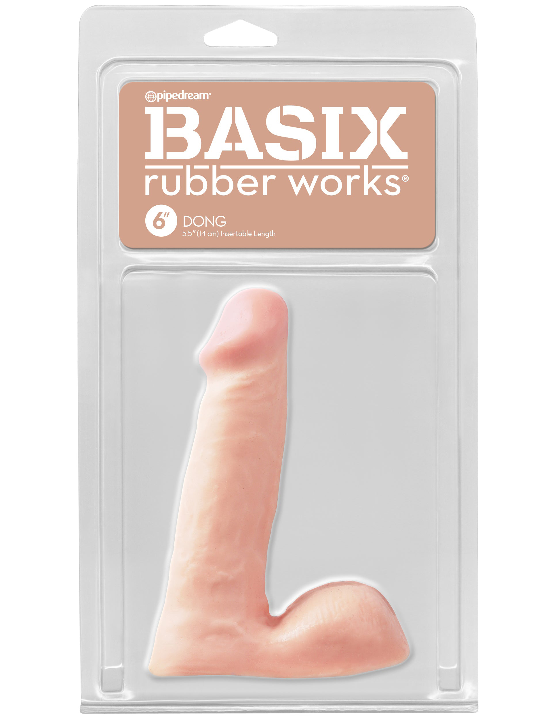 basix rubber works  inch dong flesh 