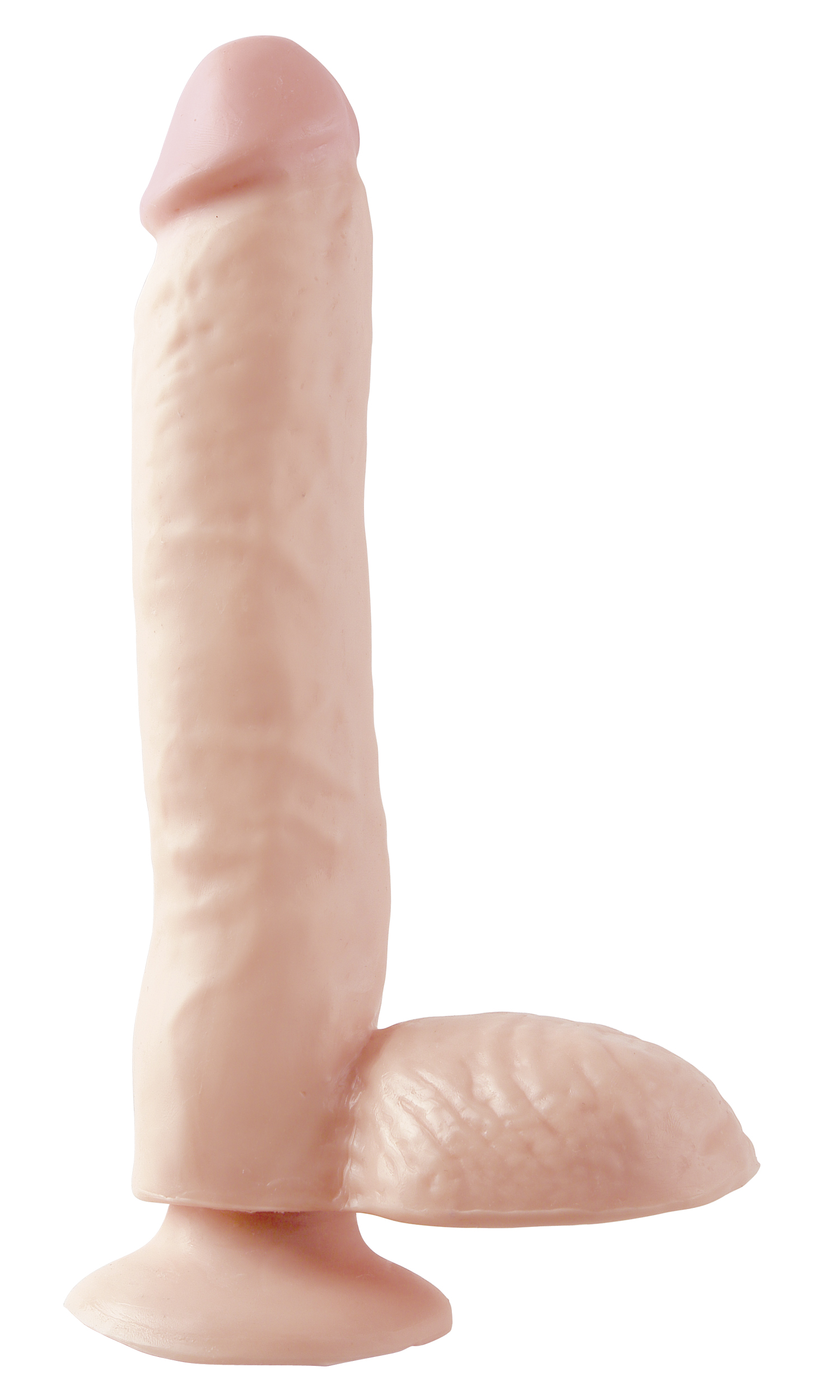 basix rubber works  inch dong with suction cup flesh 