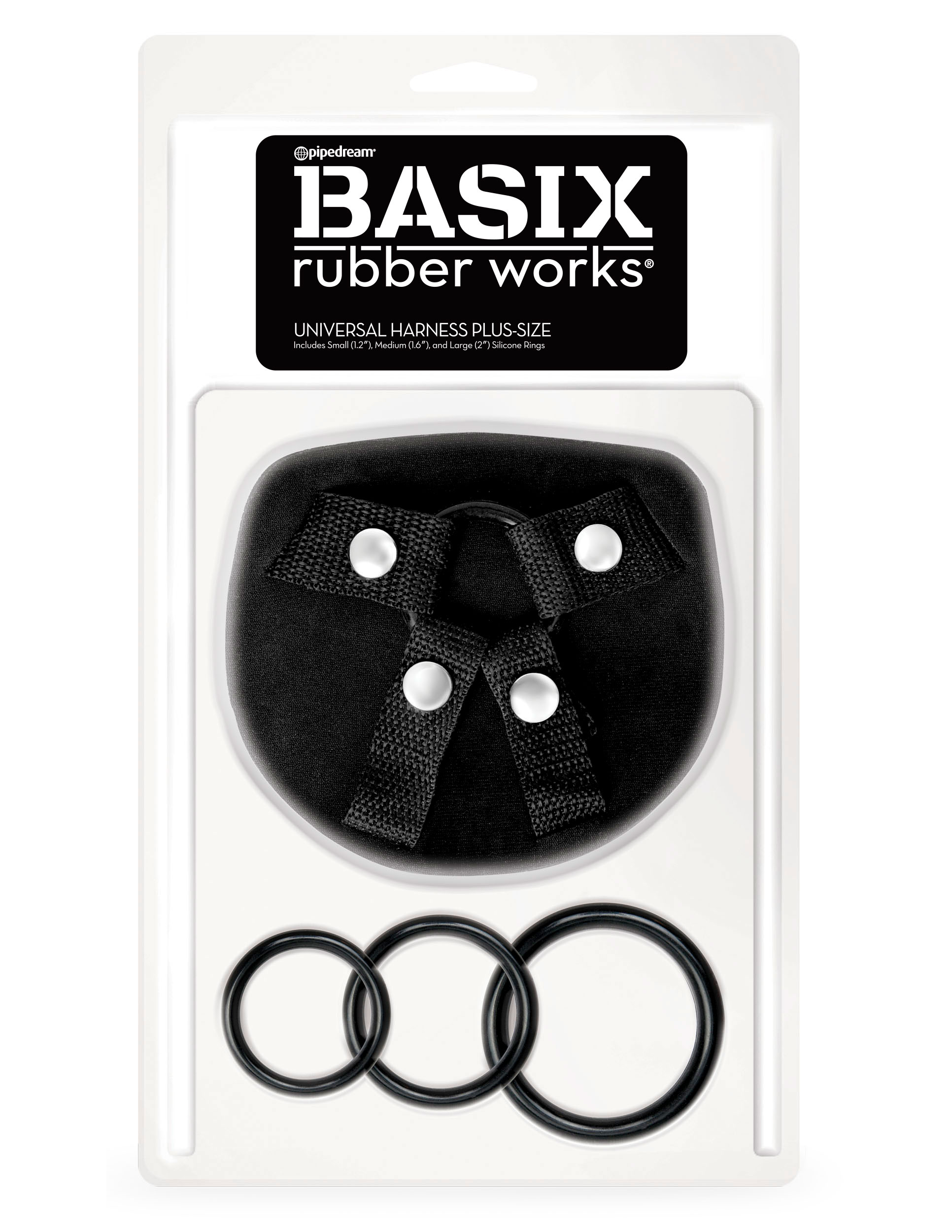 basix rubber works universal harness plus size 