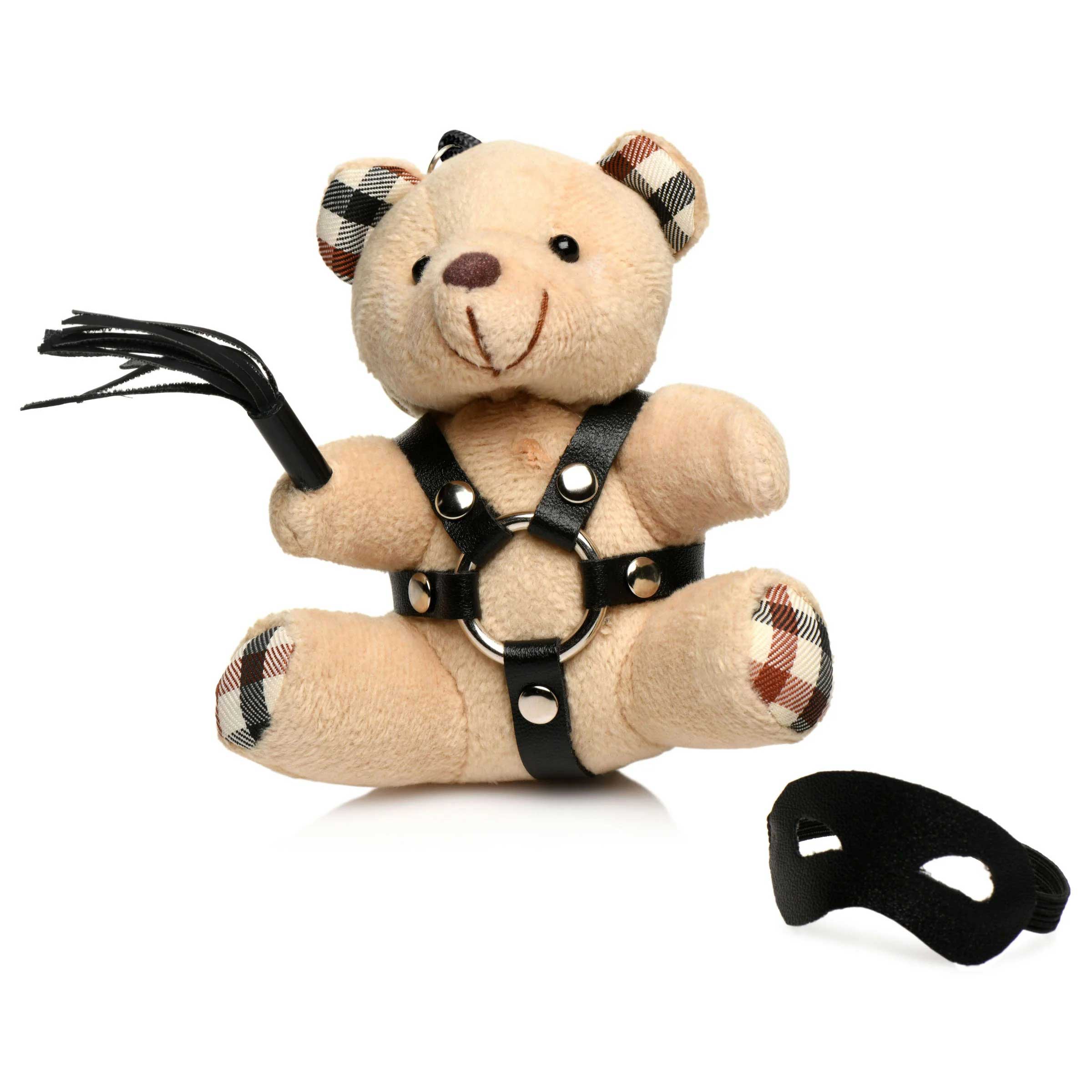 bdsm teddy bear keychain 