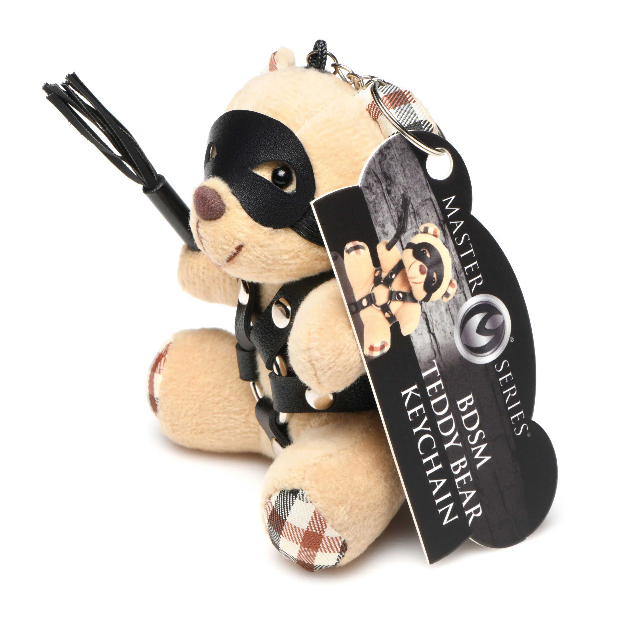 bdsm teddy bear keychain 