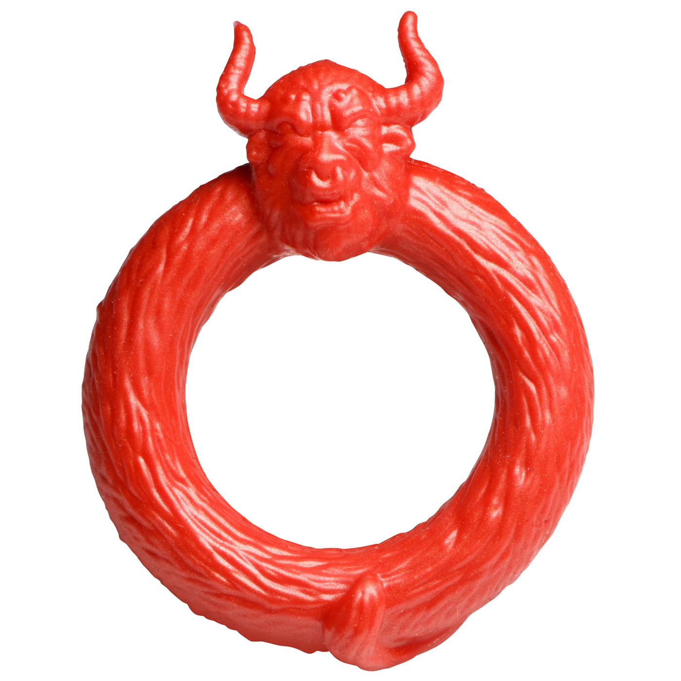 beast mode silicone cock ring red 