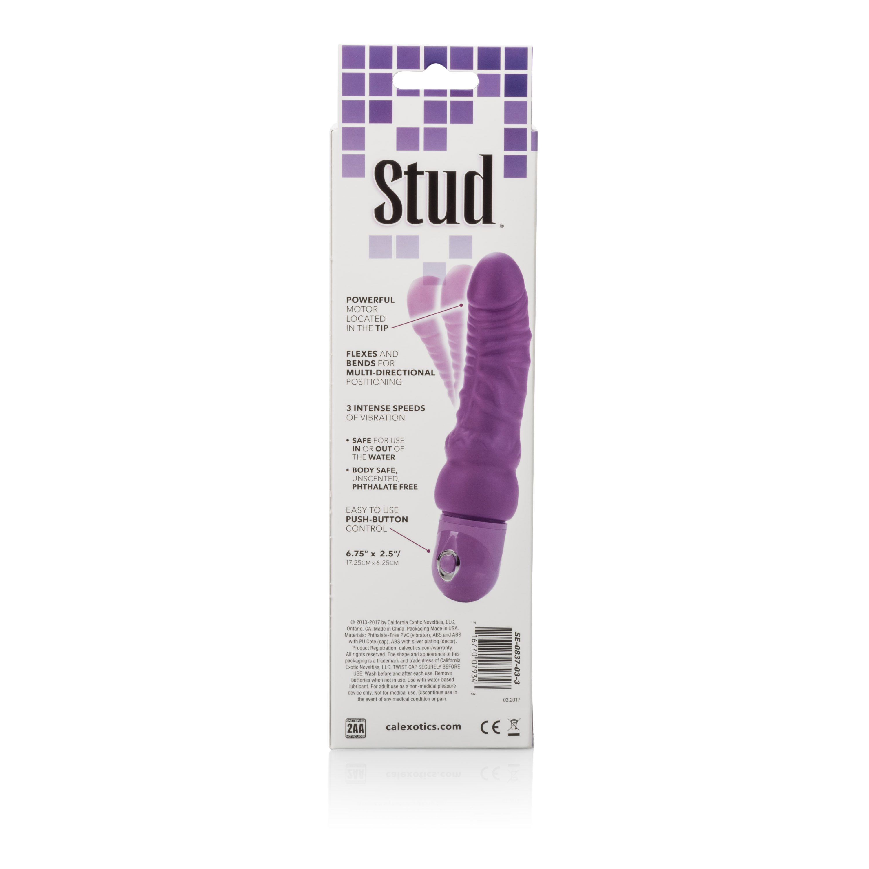 bendie power stud curvy purple 