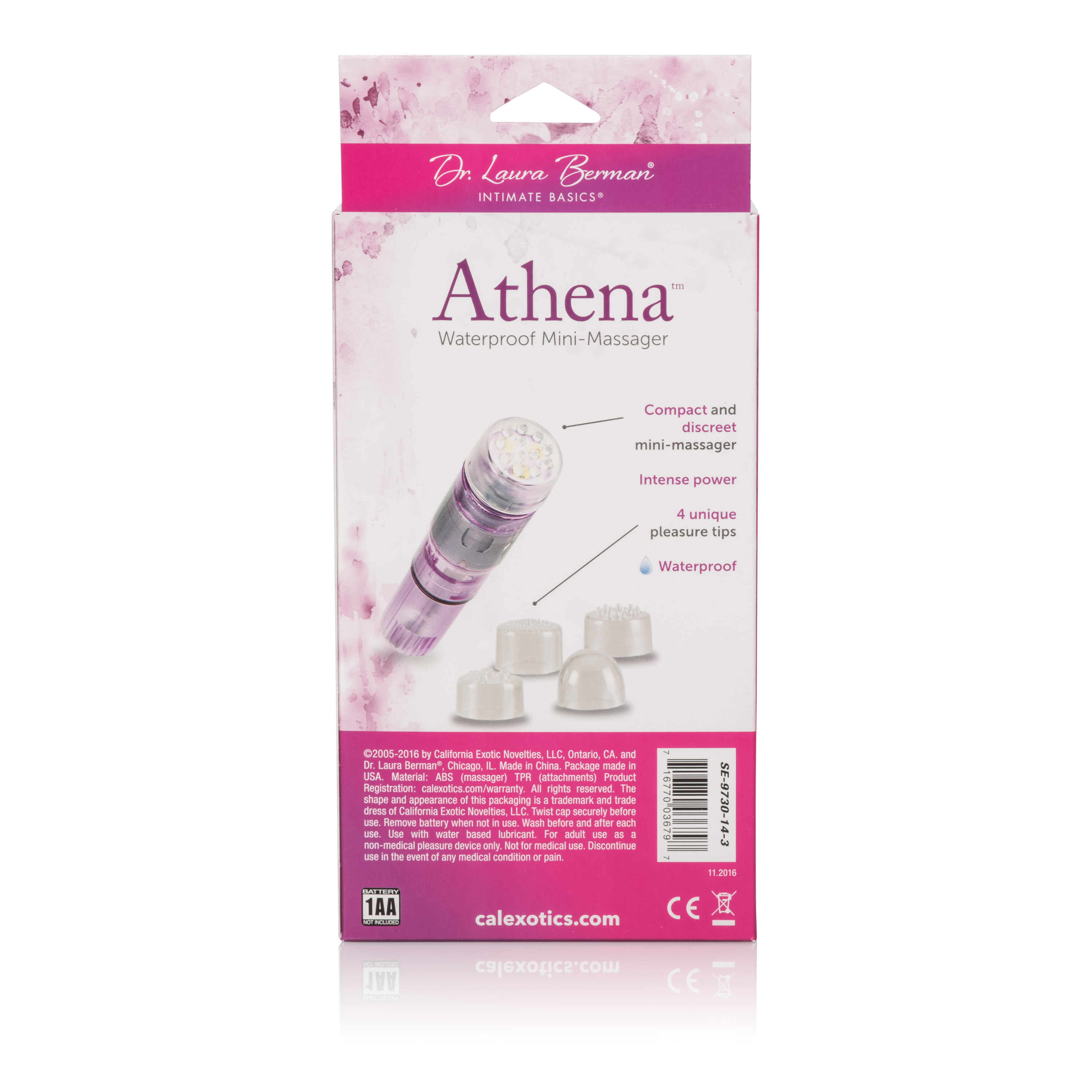 berman athena waterproof mini massager boxed 