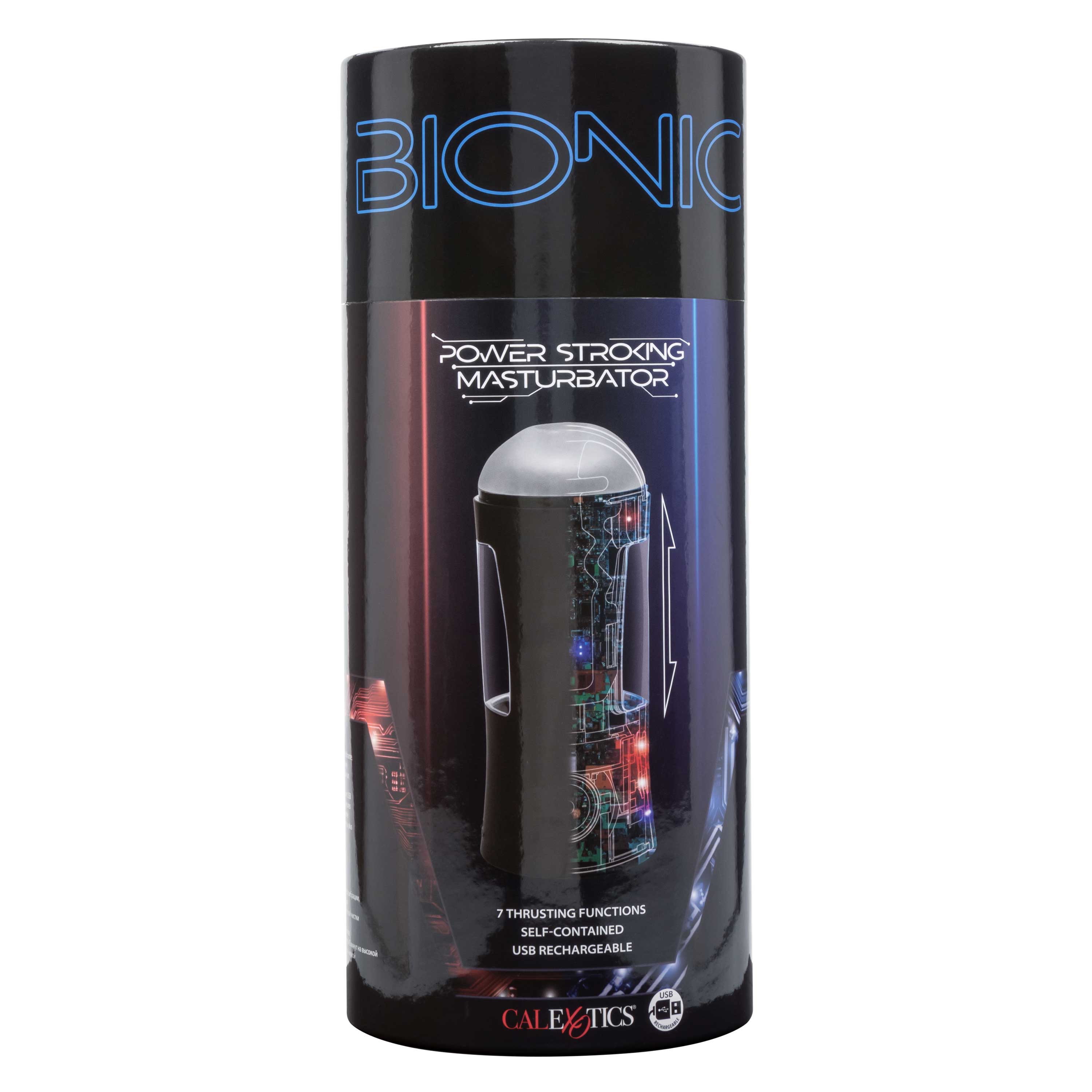 bionic power stroking masturbator black 