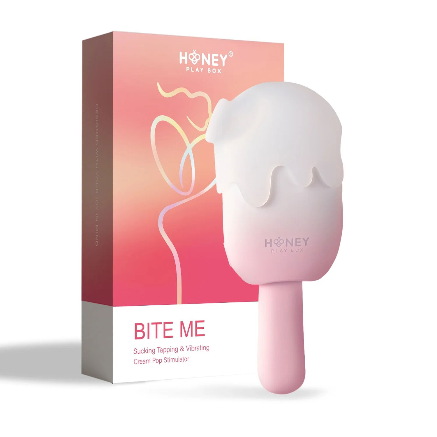 bite me cream pop stimulator pink 