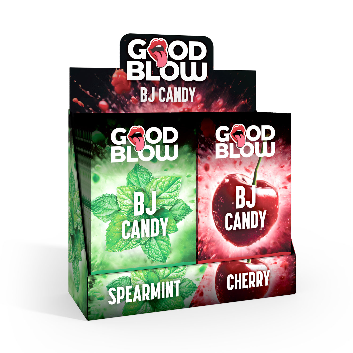 bj candy pop display spearmint cherry  pcs 