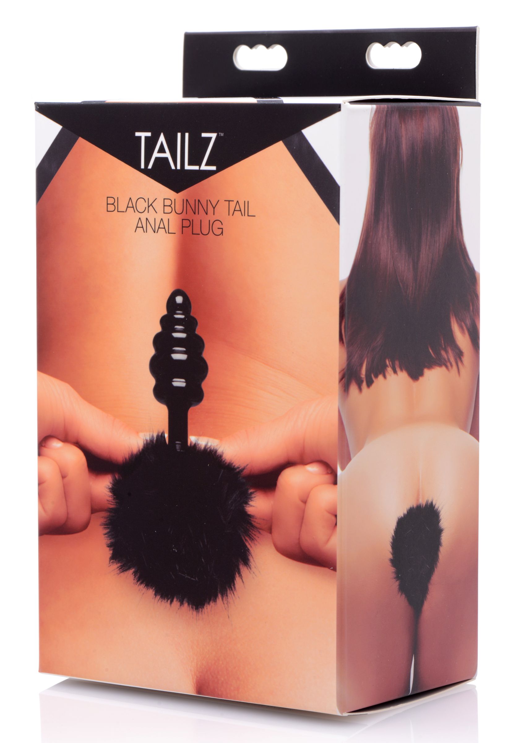 black bunny tail anal plug 