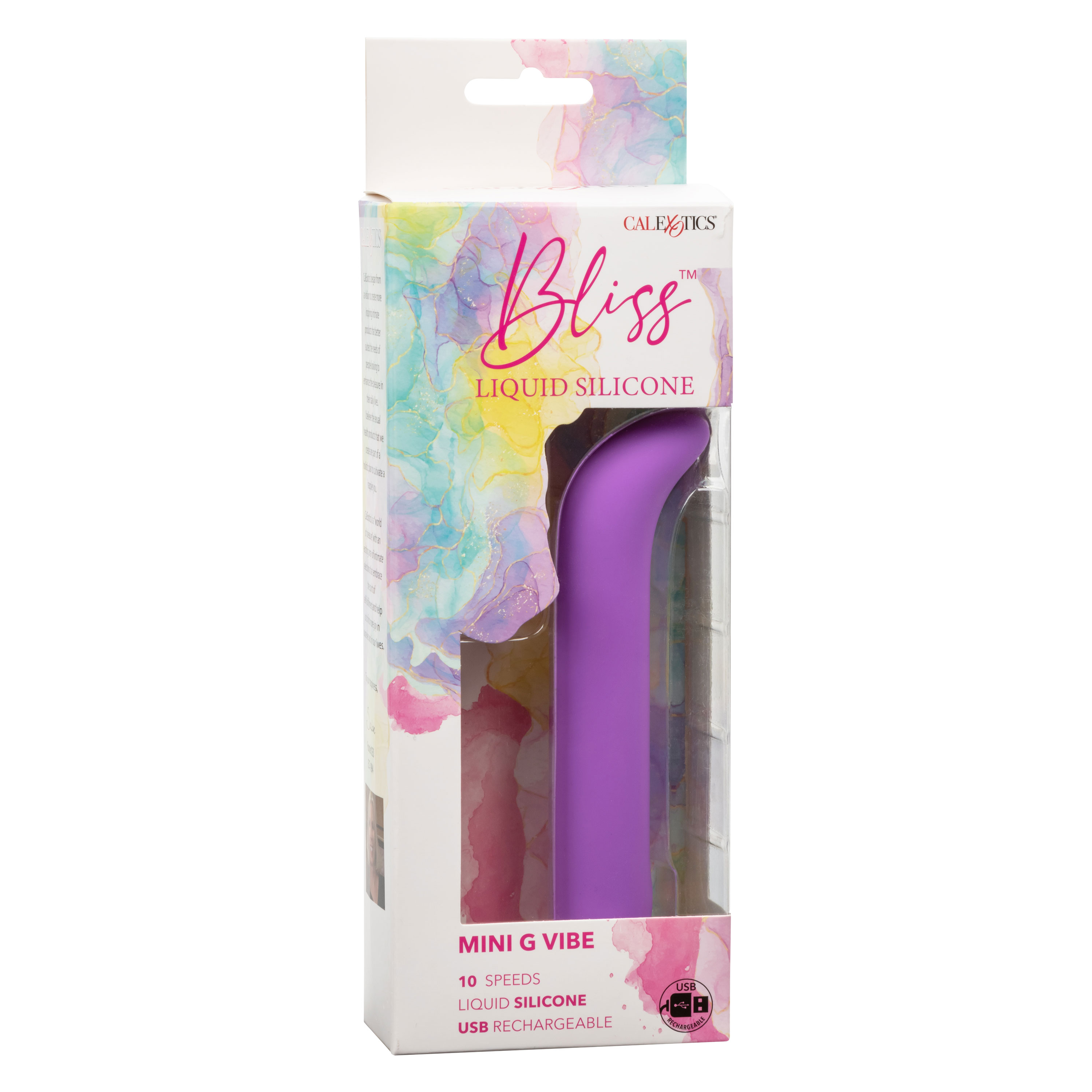 bliss liquid silicone mini g vibe purple 