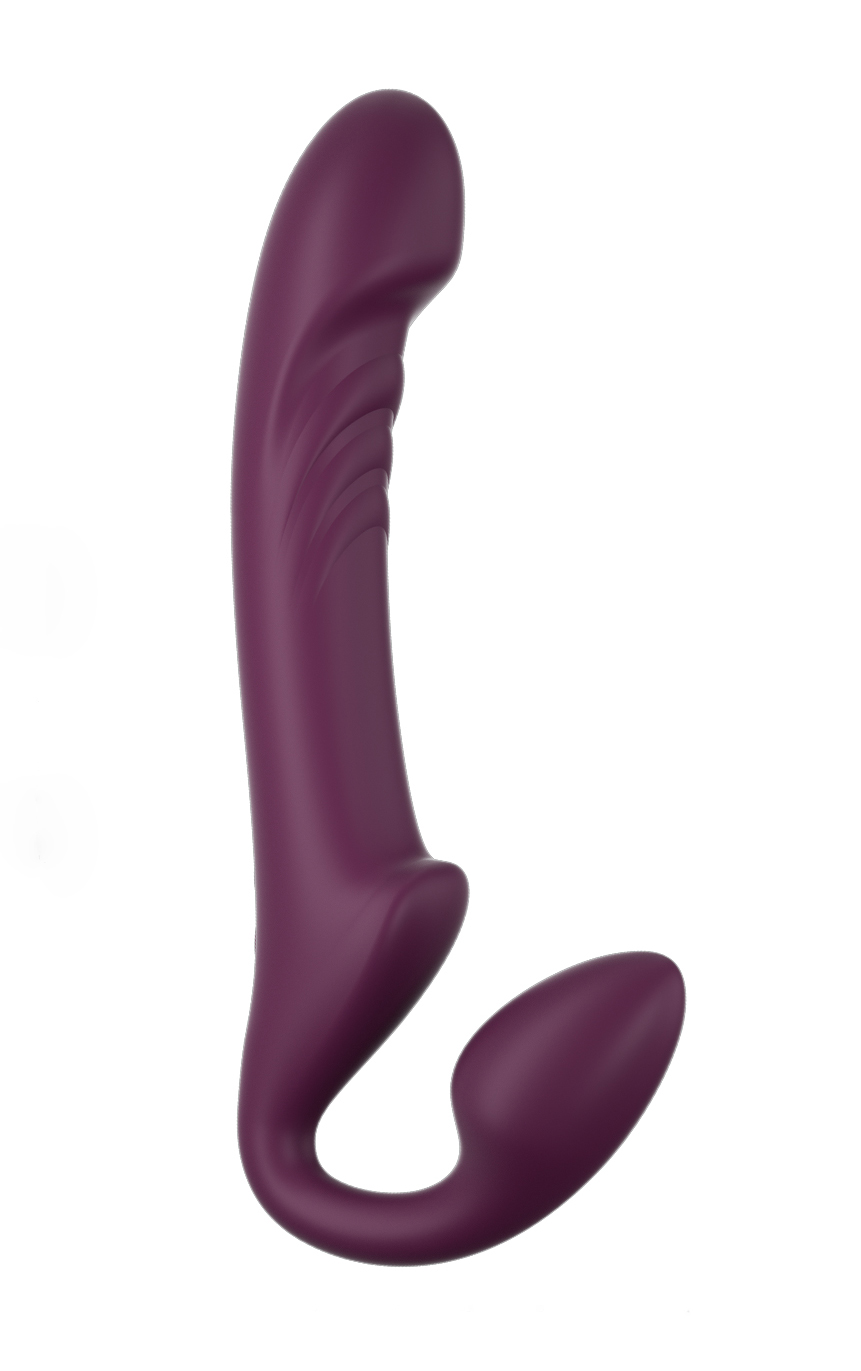 bliss rotating head strapless strap on red wine 