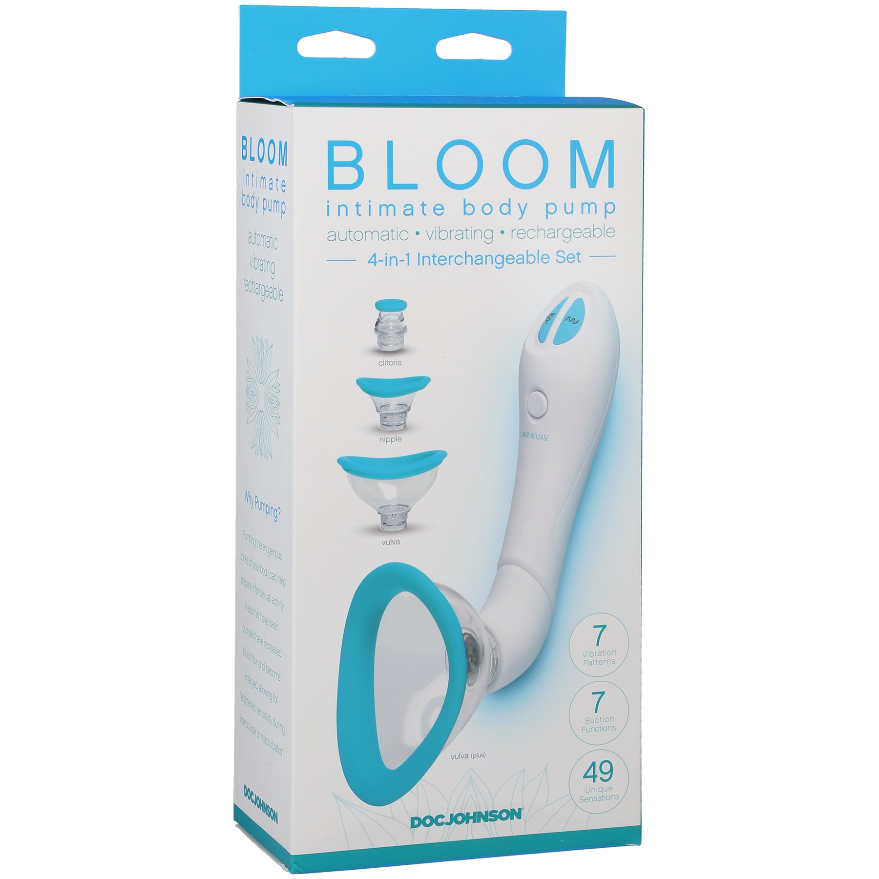 bloom intimate body pump automatic  vibrating rechargeable 