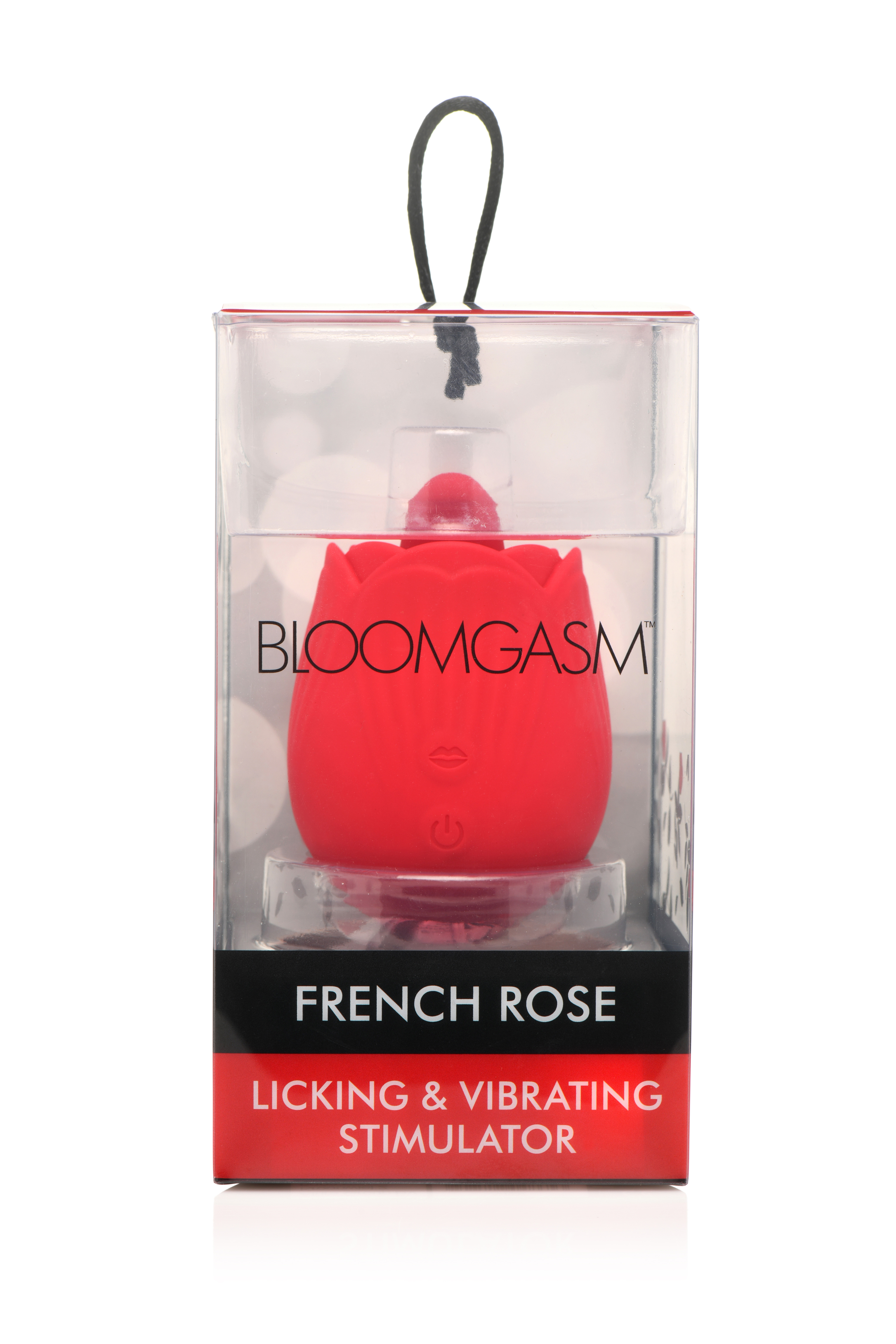 bloomgasm french rose licking and vibrating  stimulator red 