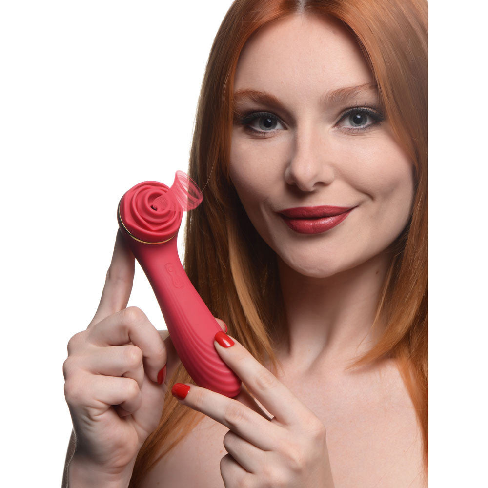 bloomgasm passion petals x suction rose vibrator red 