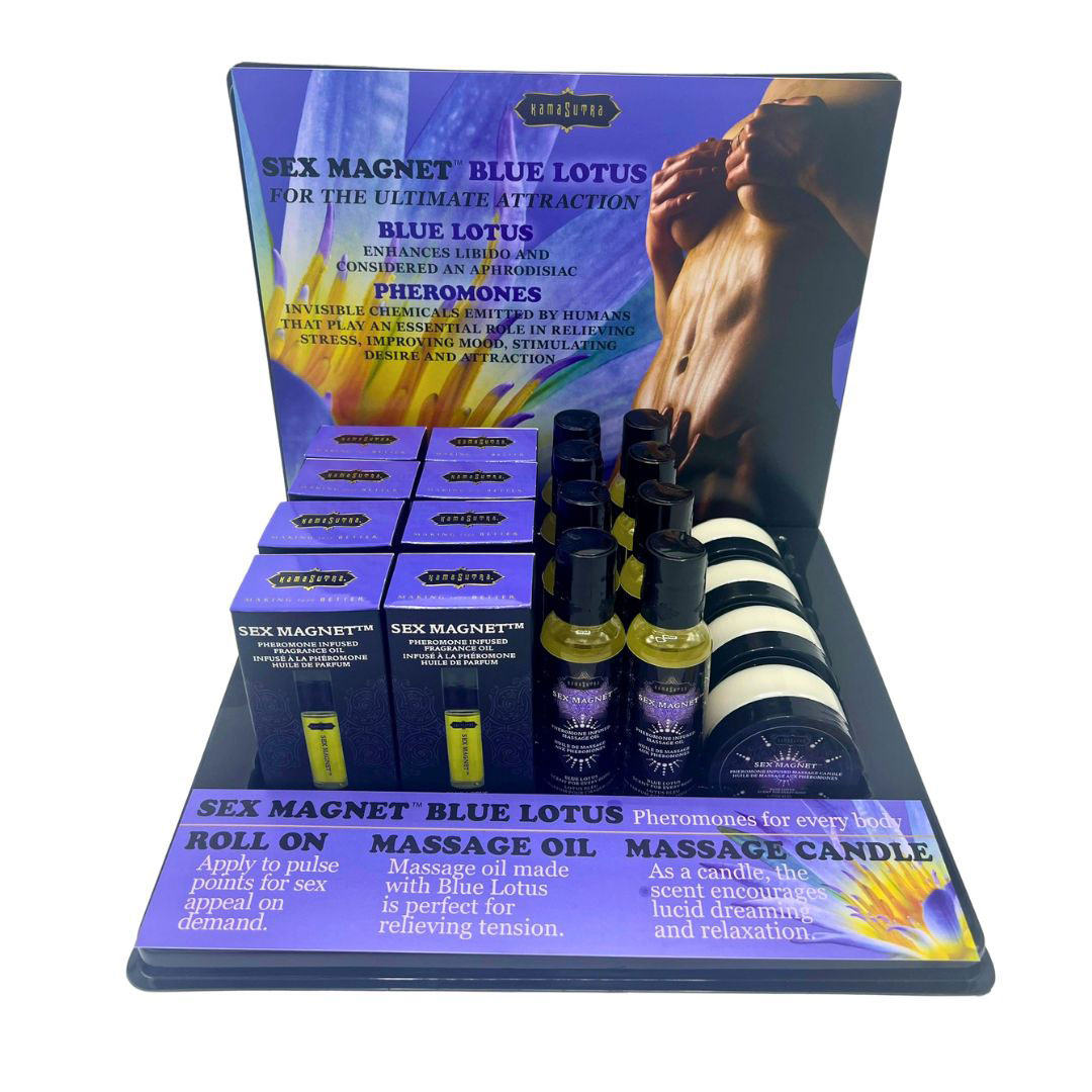 blue lotus sex magnet pheromone prepack display 