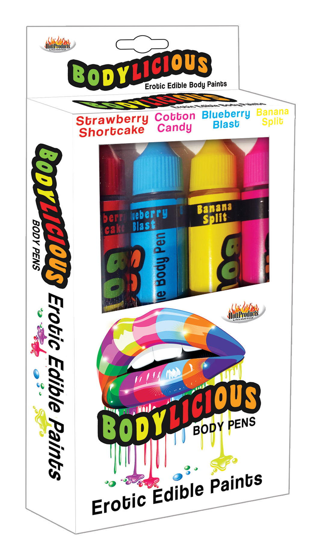 bodylicious edible body pens pk assorted flavors 