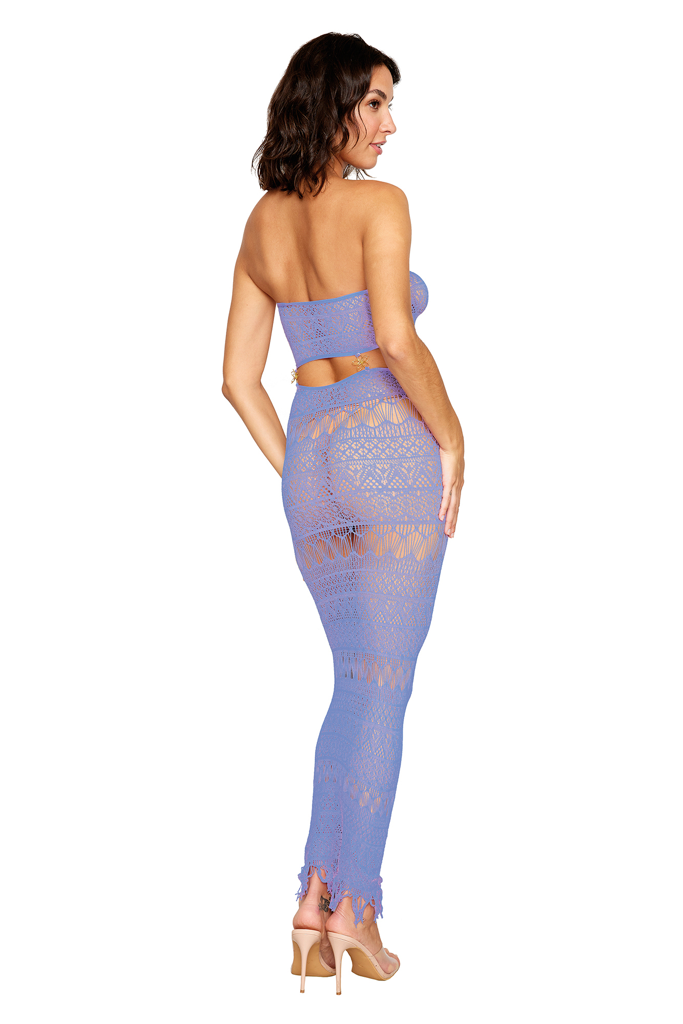 bodystocking gown one size lavender haze 