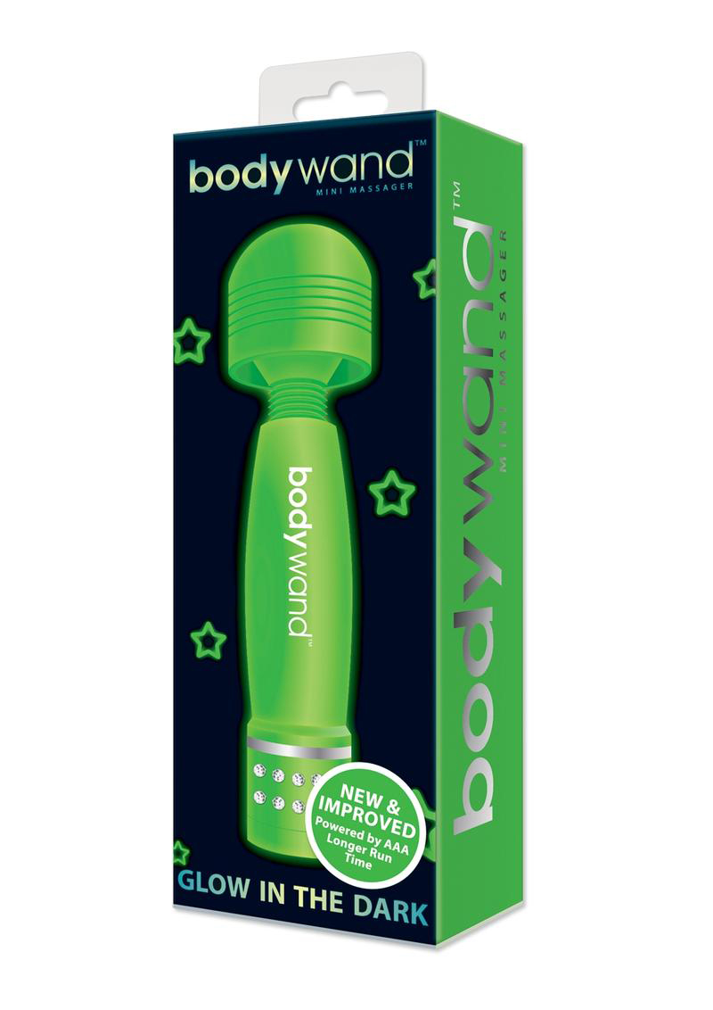 bodywand mini massager glow in the dark 