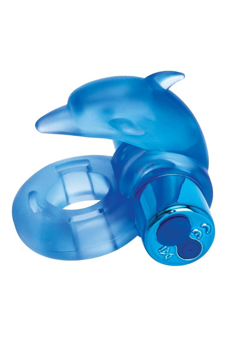 bodywand rechargeable dancing dolphin ring blue 