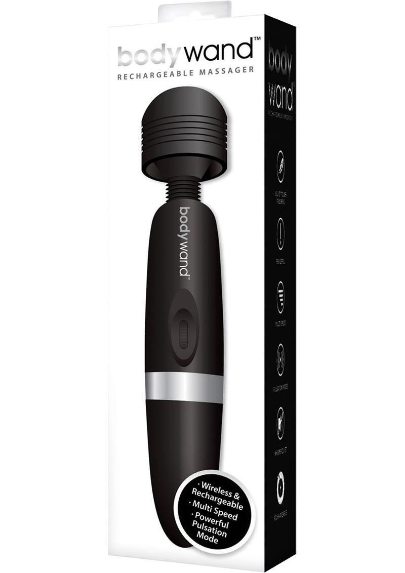 bodywand rechargeable massager black 